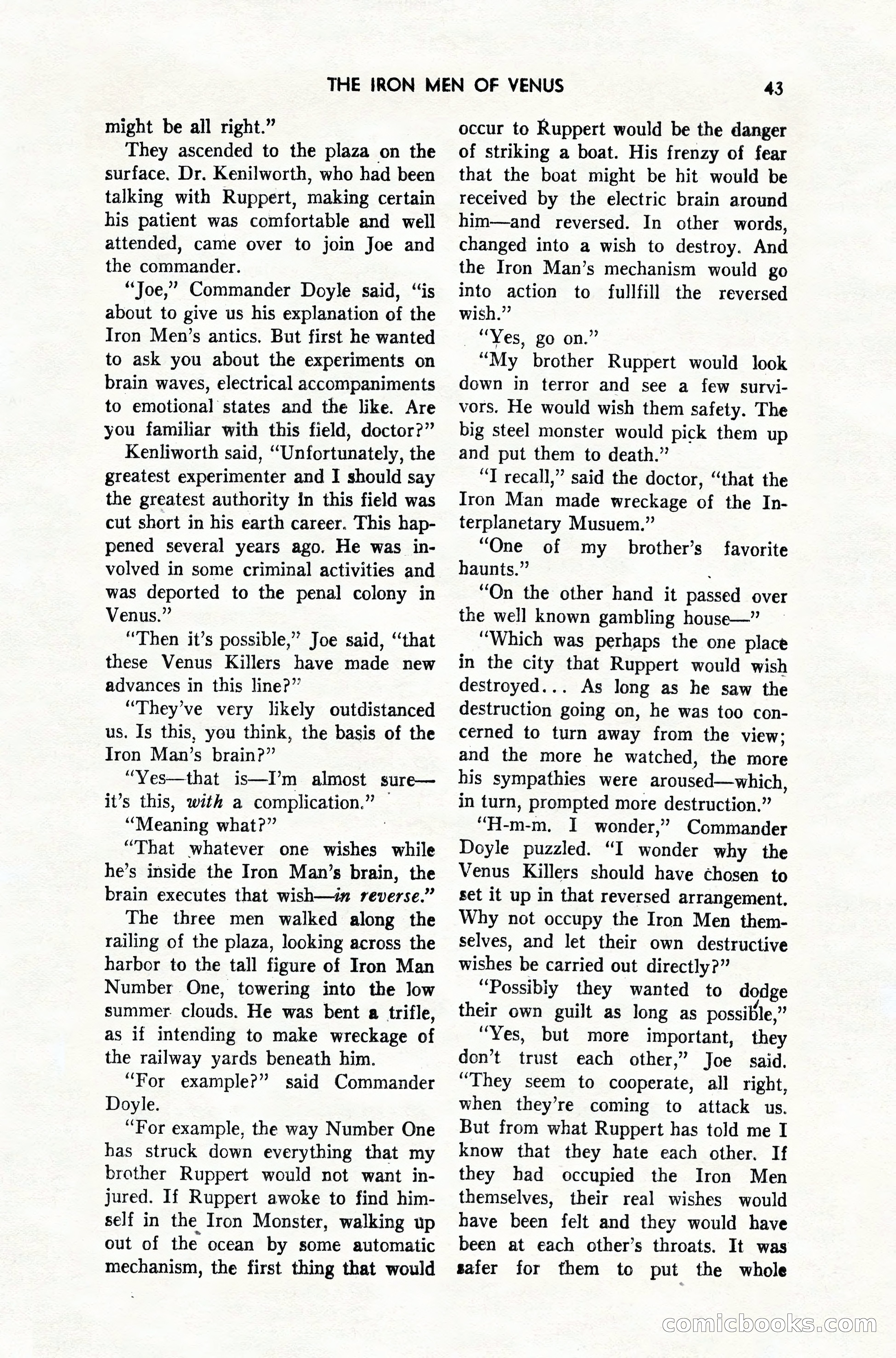 Amazing Stories, February 1952 — page 43 of 164
