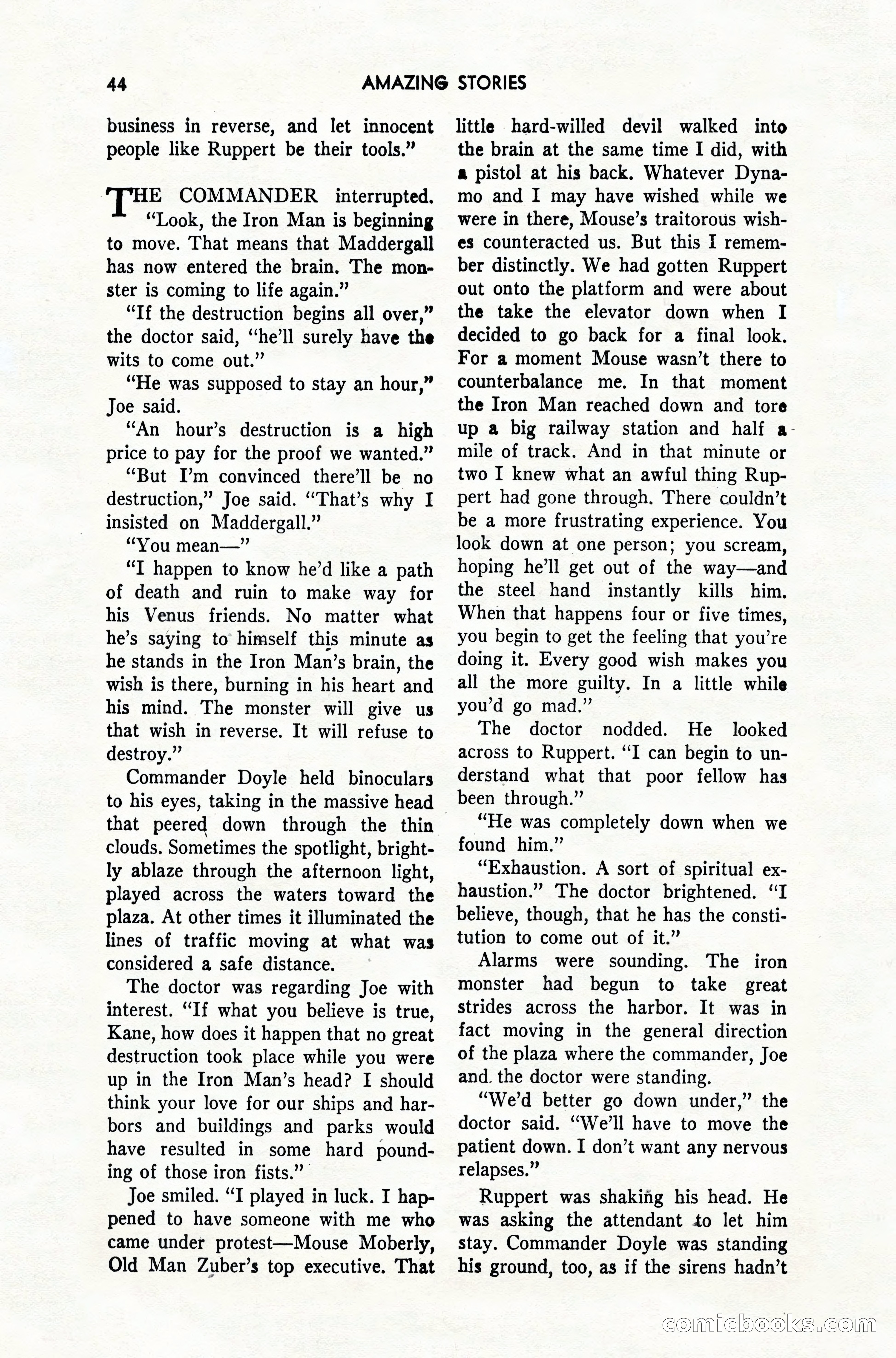Amazing Stories, February 1952 — page 44 of 164