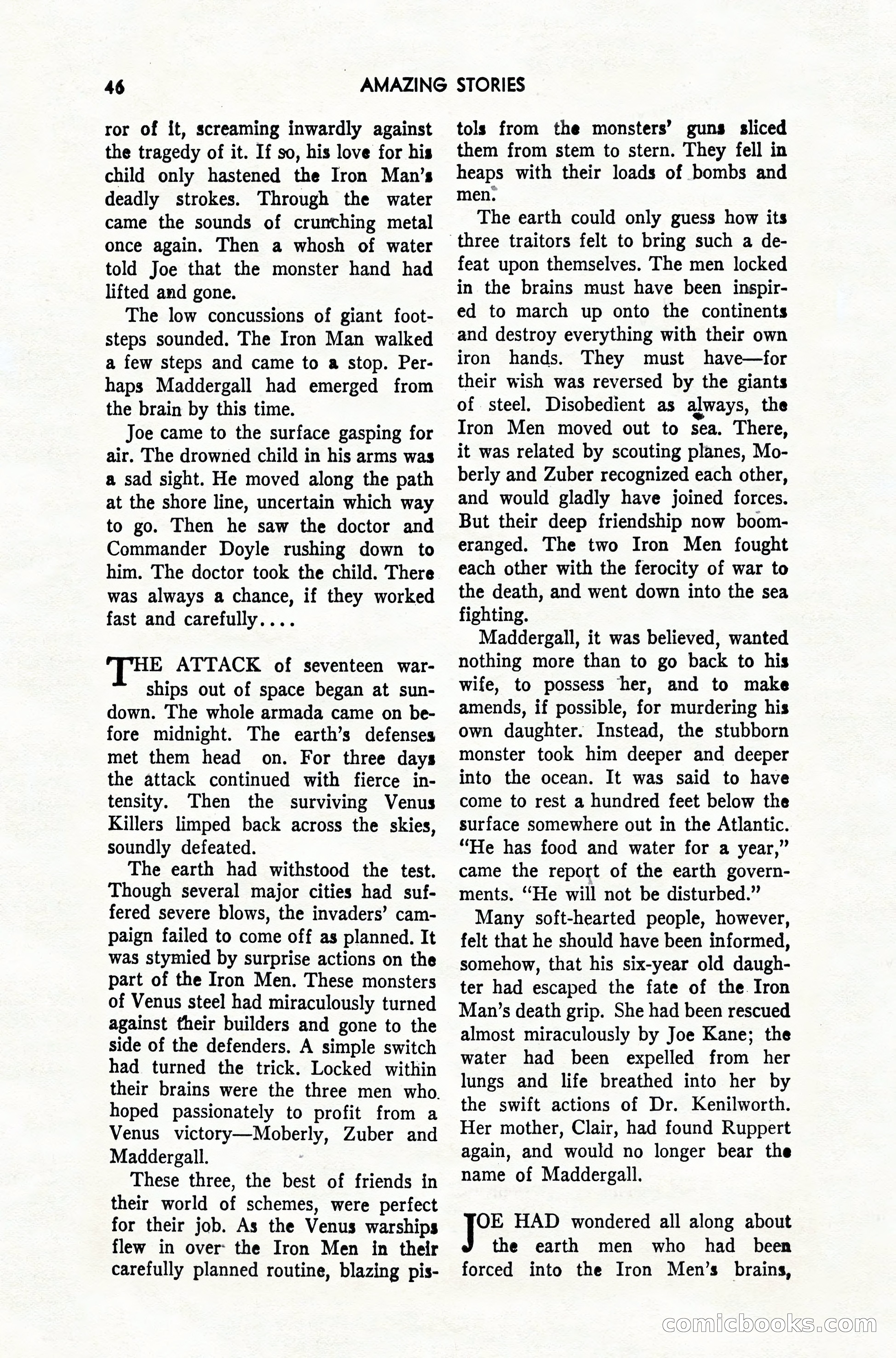 Amazing Stories, February 1952 — page 46 of 164