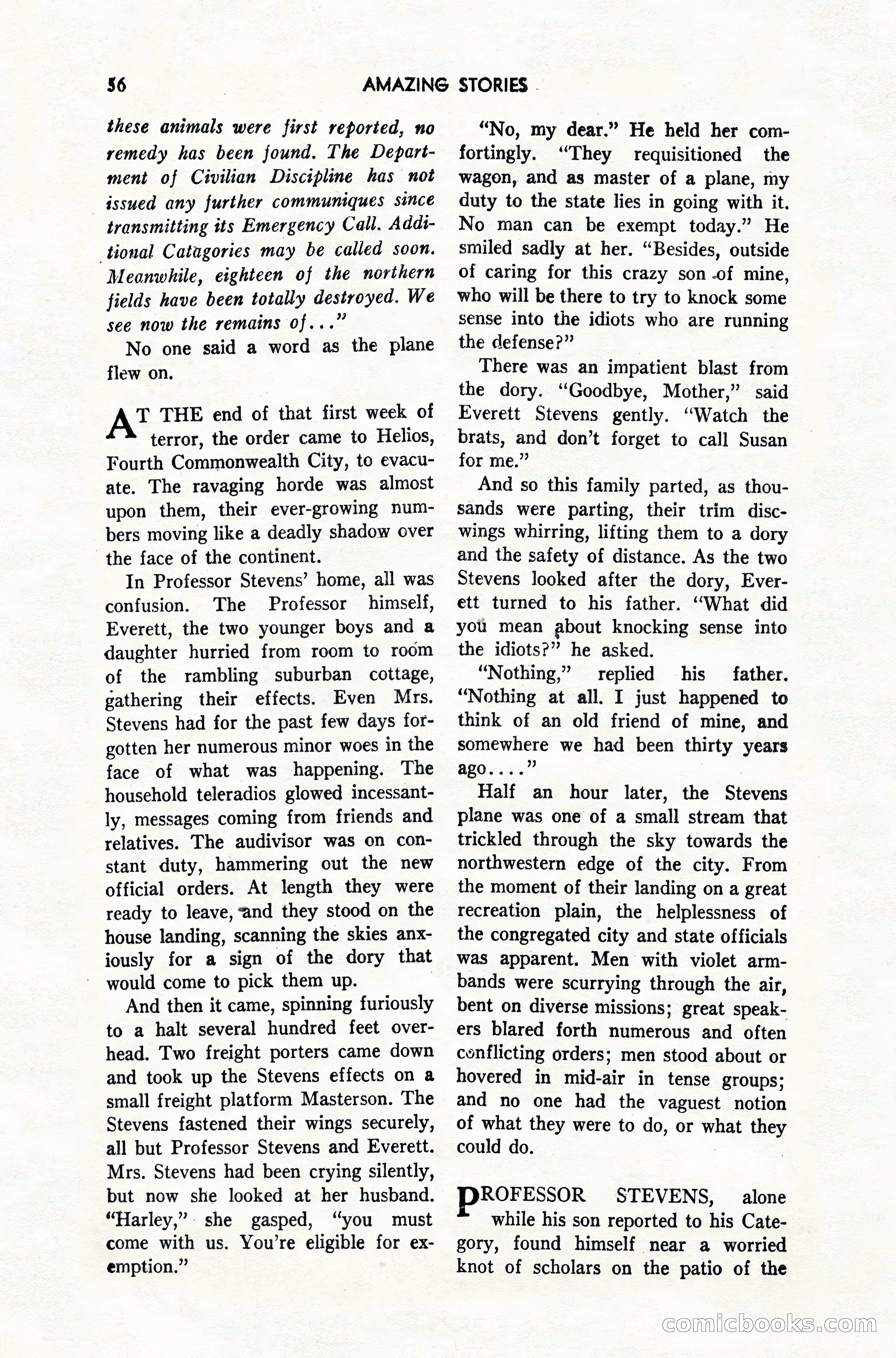 Amazing Stories, February 1952 — page 56 of 164