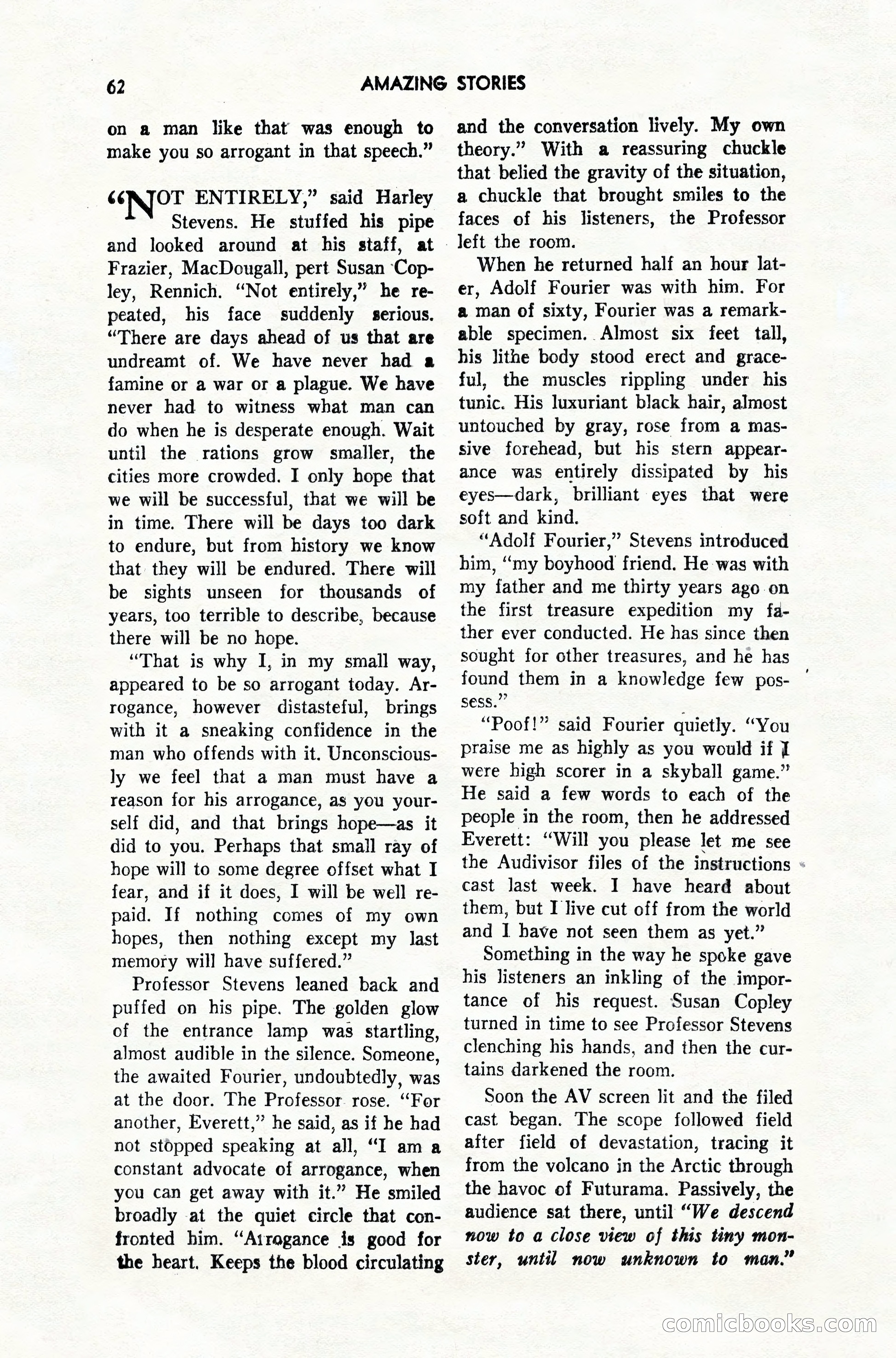 Amazing Stories, February 1952 — page 62 of 164