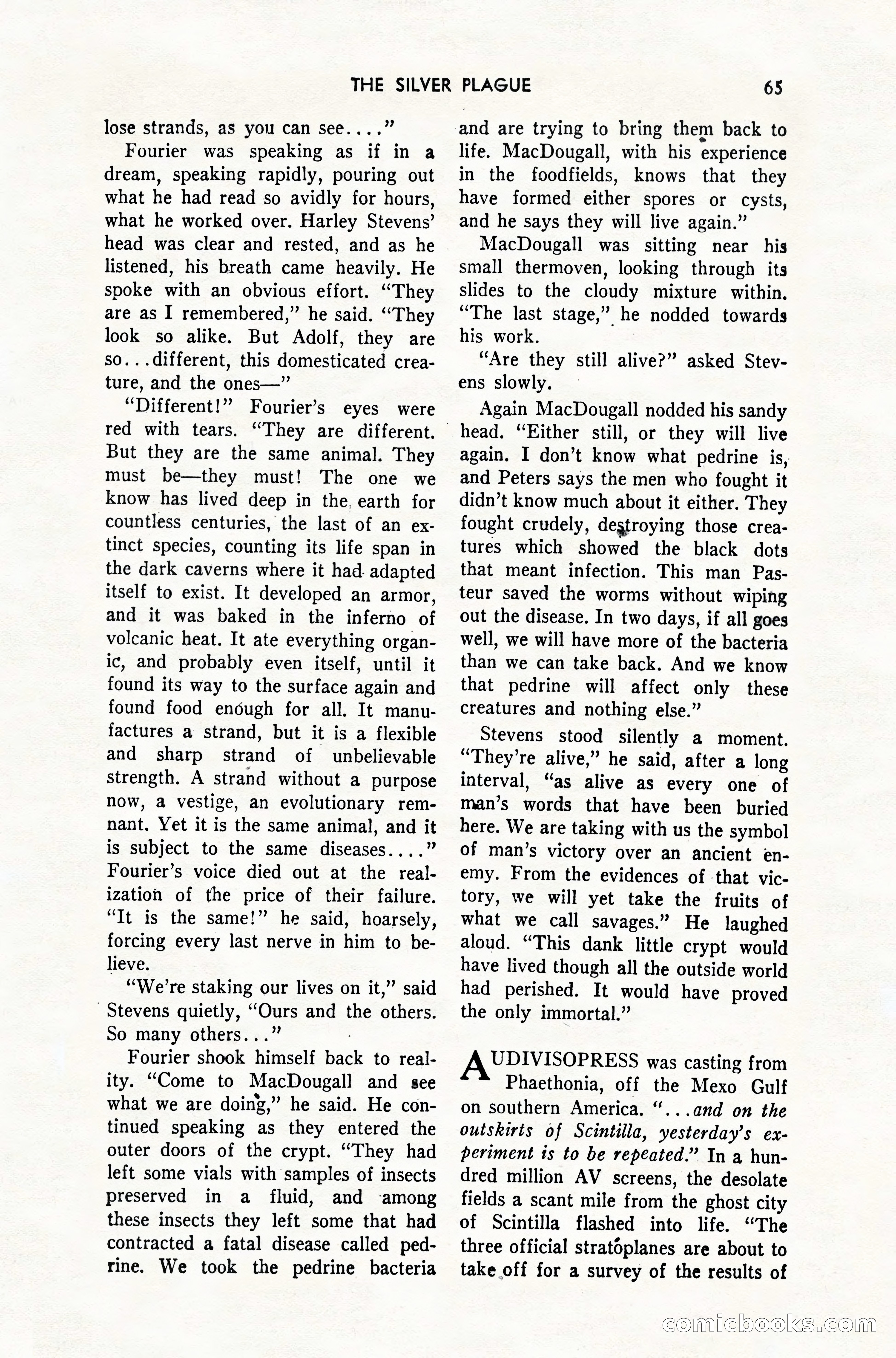 Amazing Stories, February 1952 — page 65 of 164