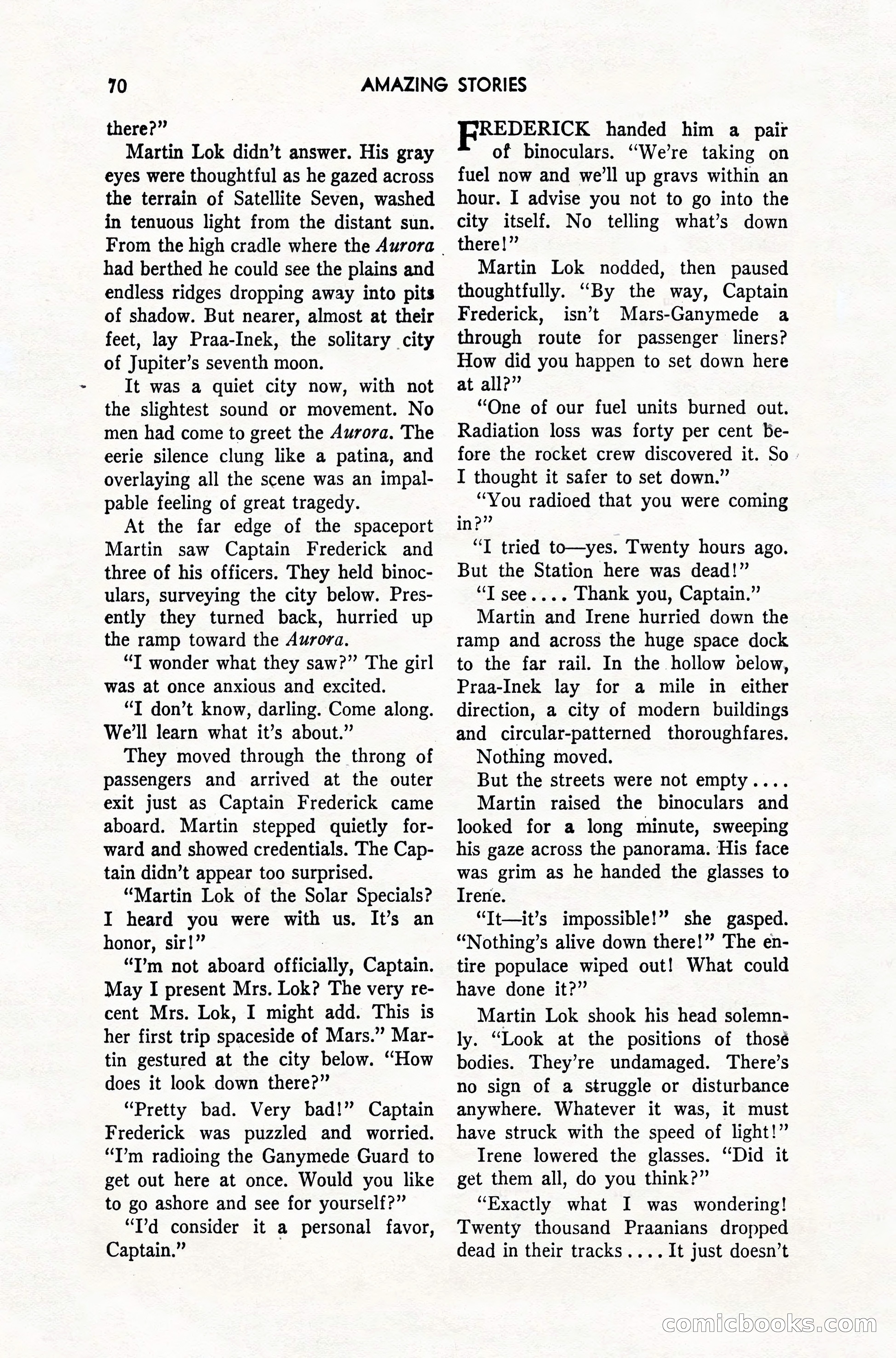 Amazing Stories, February 1952 — page 70 of 164