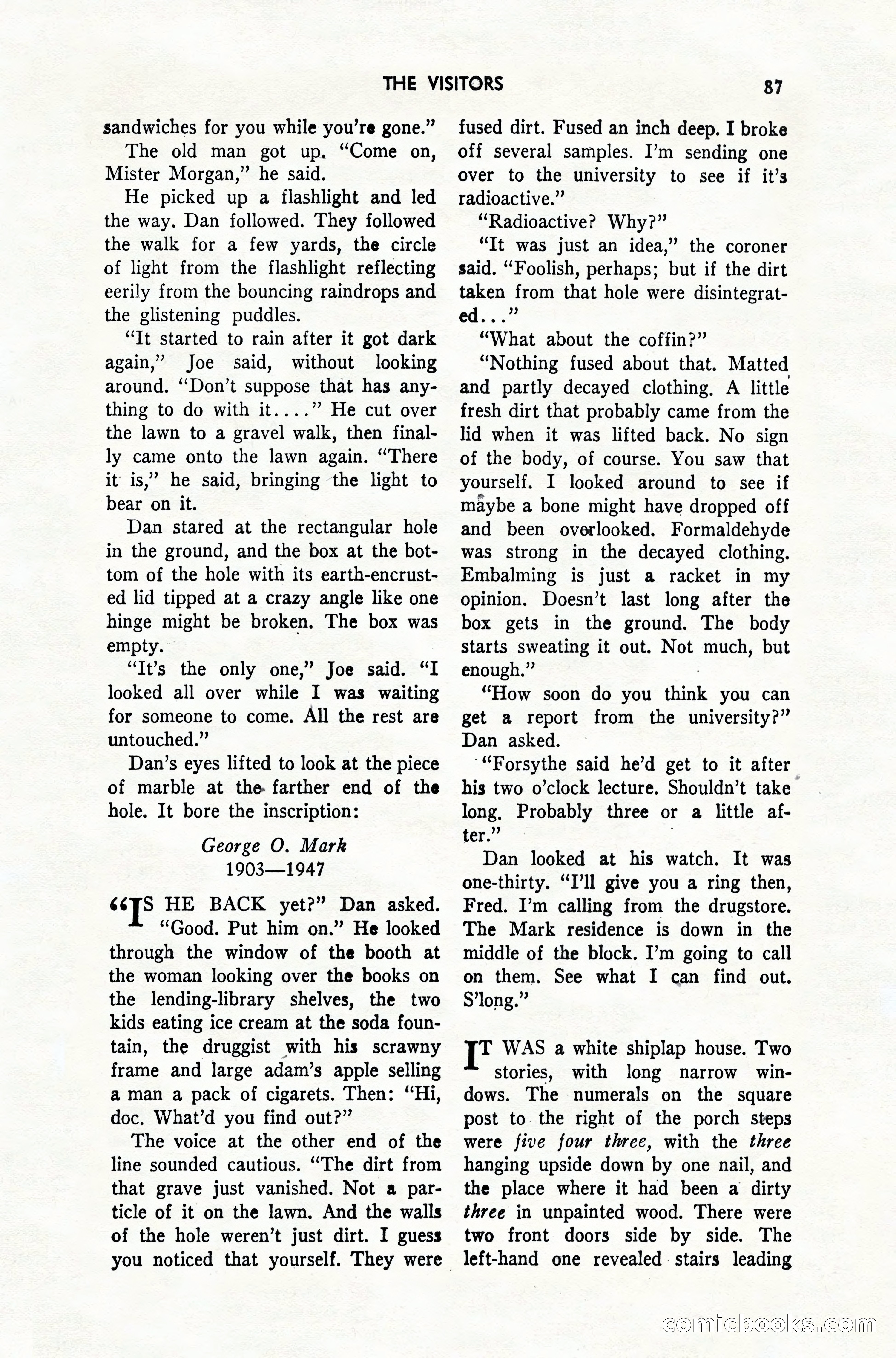 Amazing Stories, February 1952 — page 87 of 164