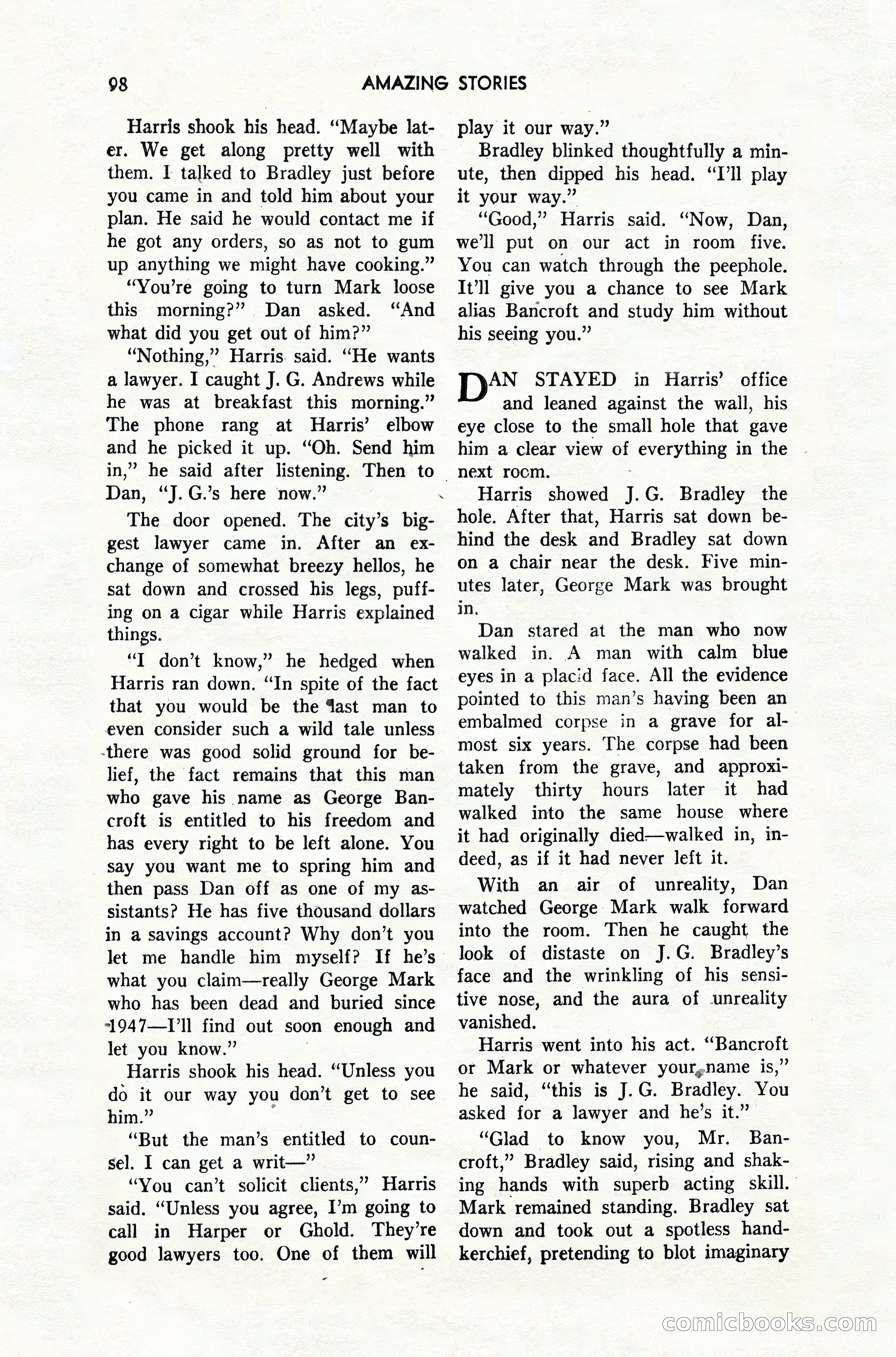 Amazing Stories, February 1952 — page 98 of 164