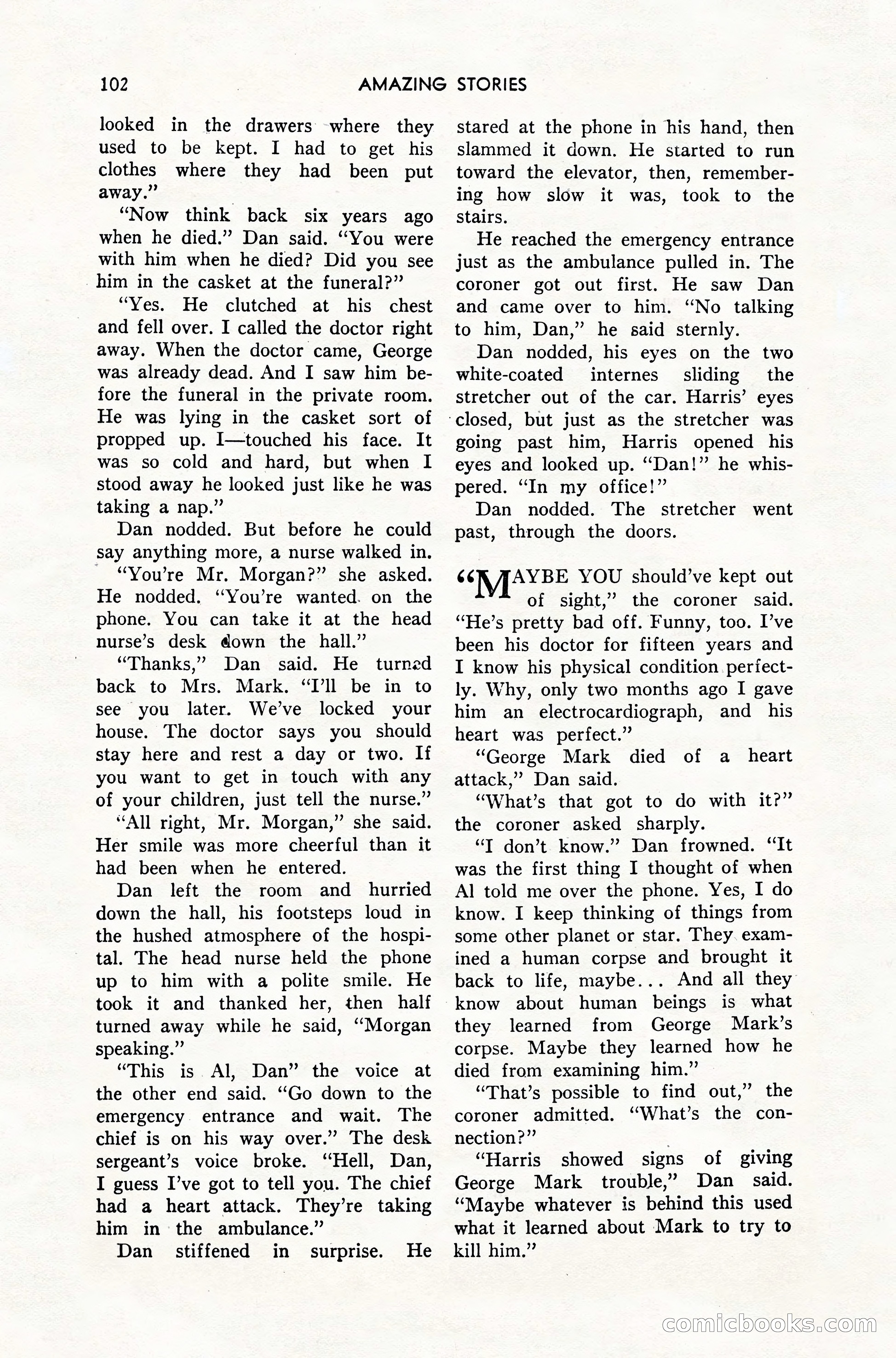Amazing Stories, February 1952 — page 102 of 164