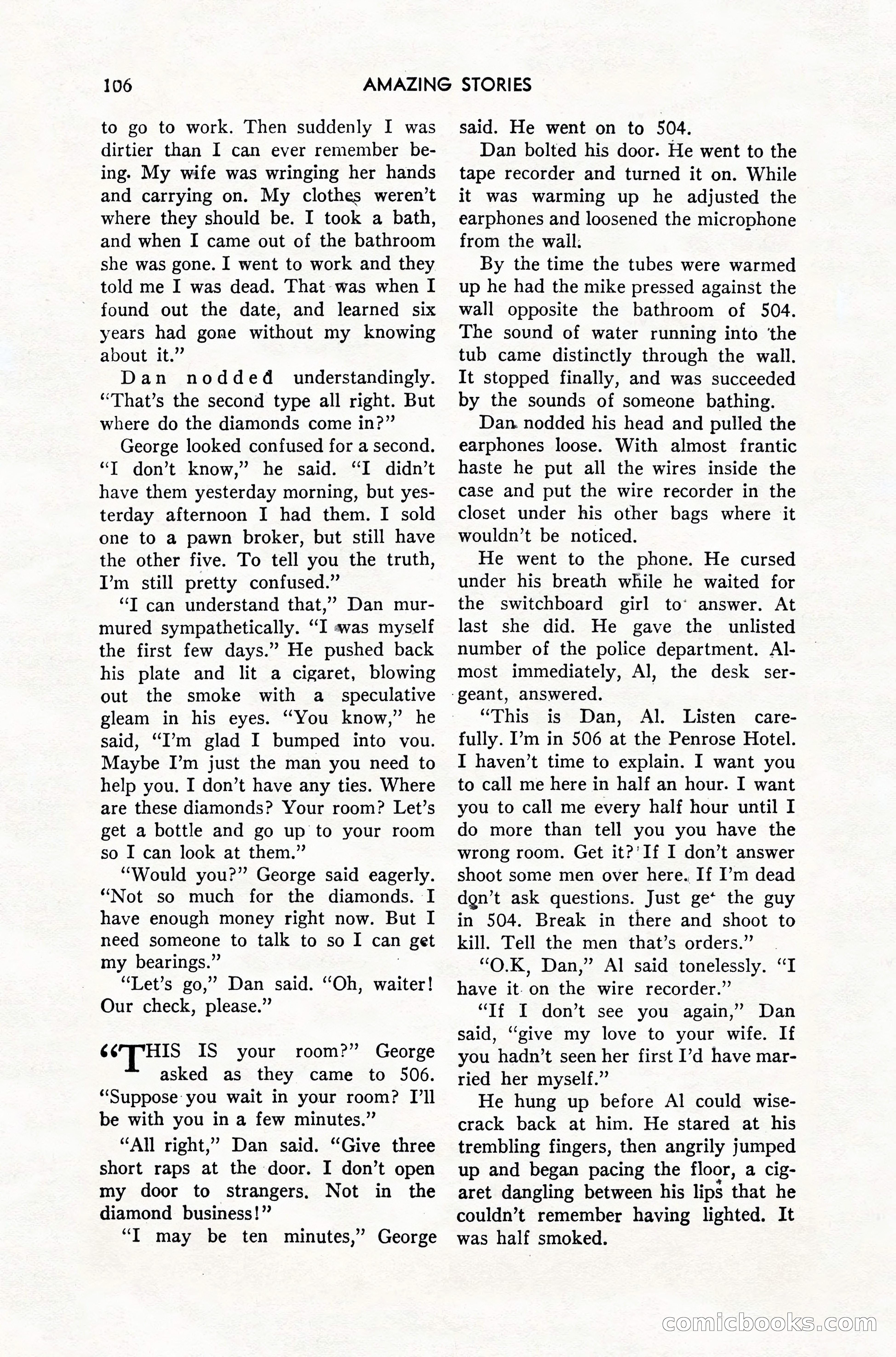 Amazing Stories, February 1952 — page 106 of 164