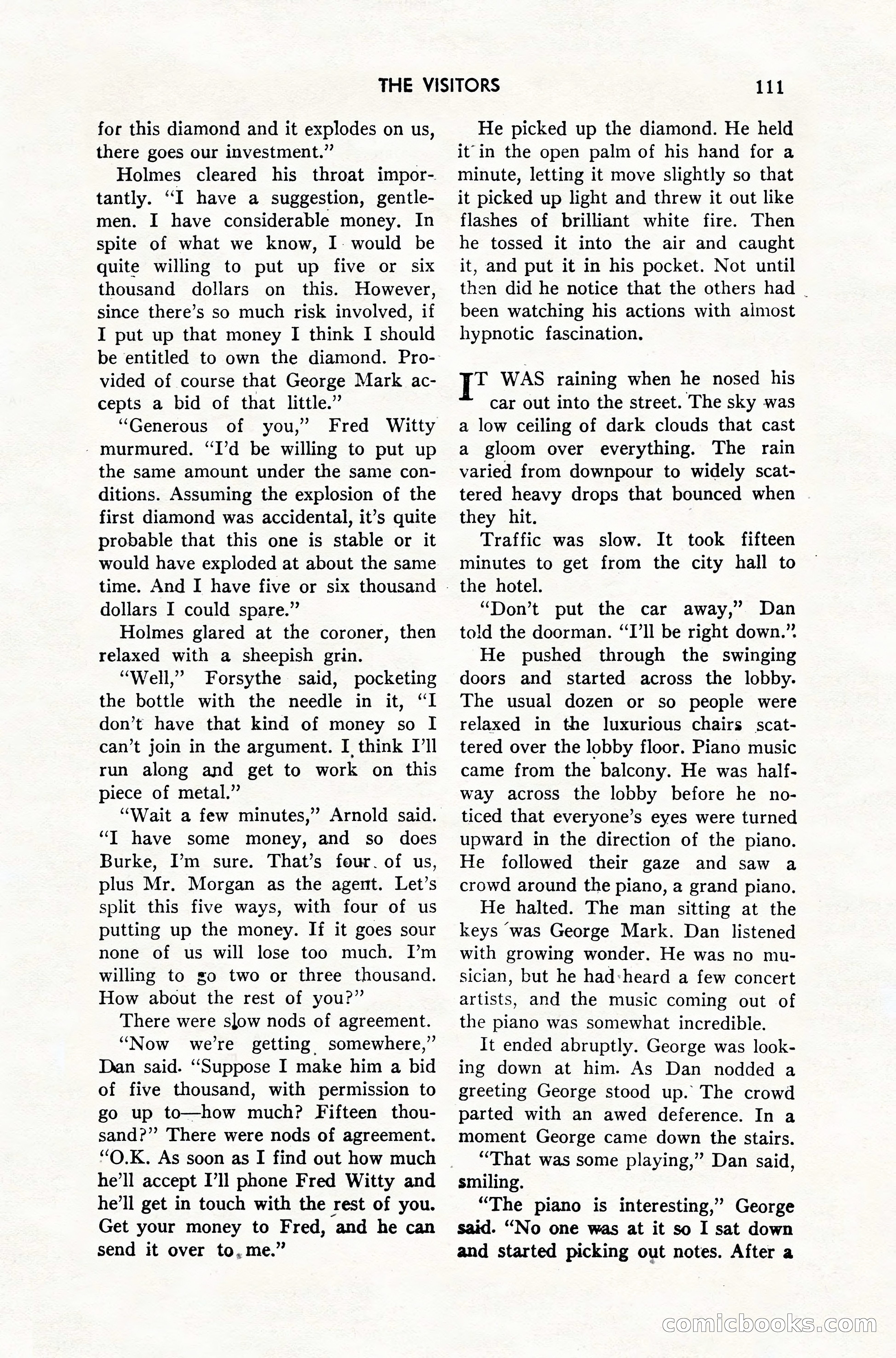 Amazing Stories, February 1952 — page 111 of 164