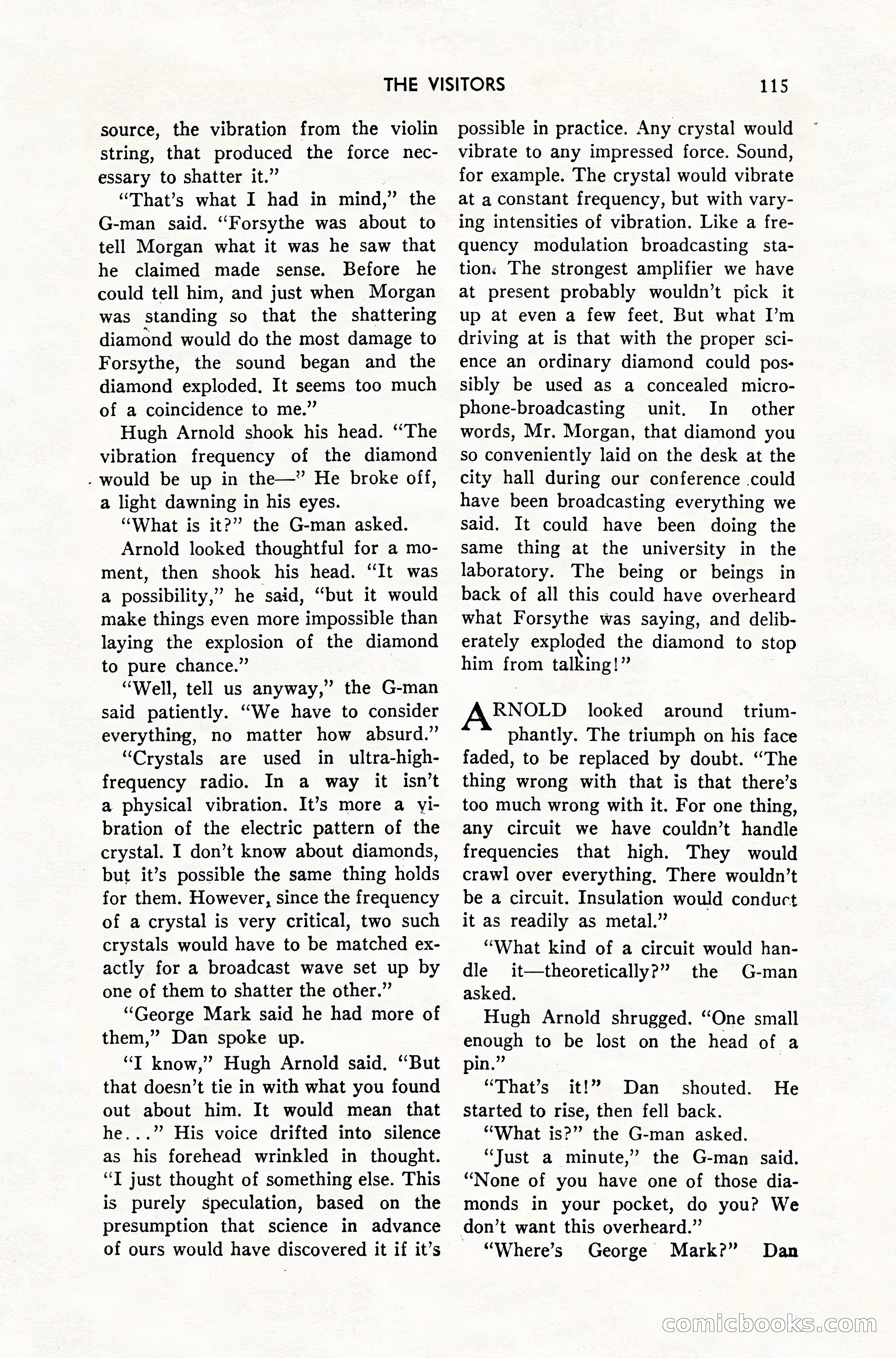Amazing Stories, February 1952 — page 115 of 164