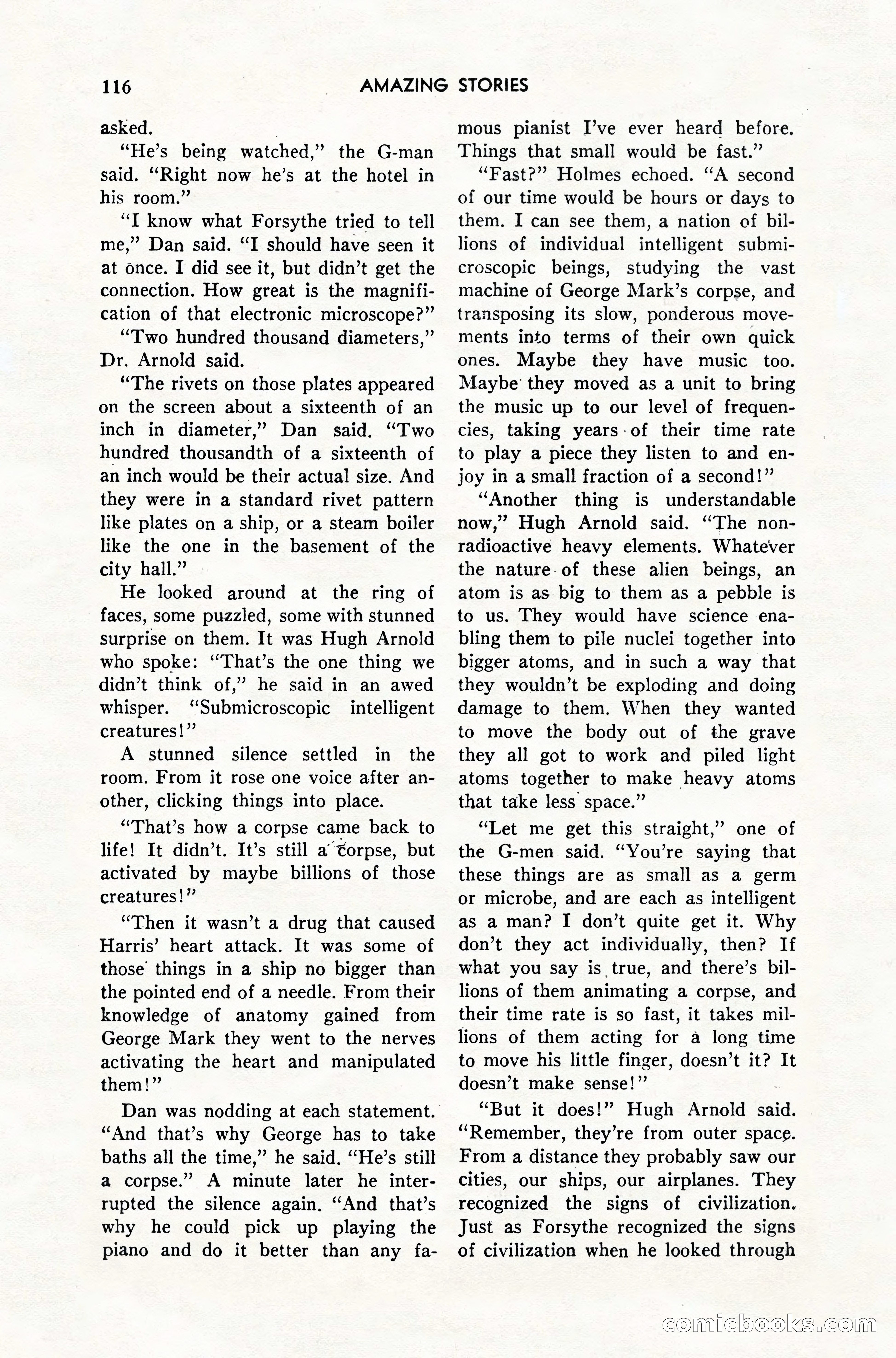 Amazing Stories, February 1952 — page 116 of 164