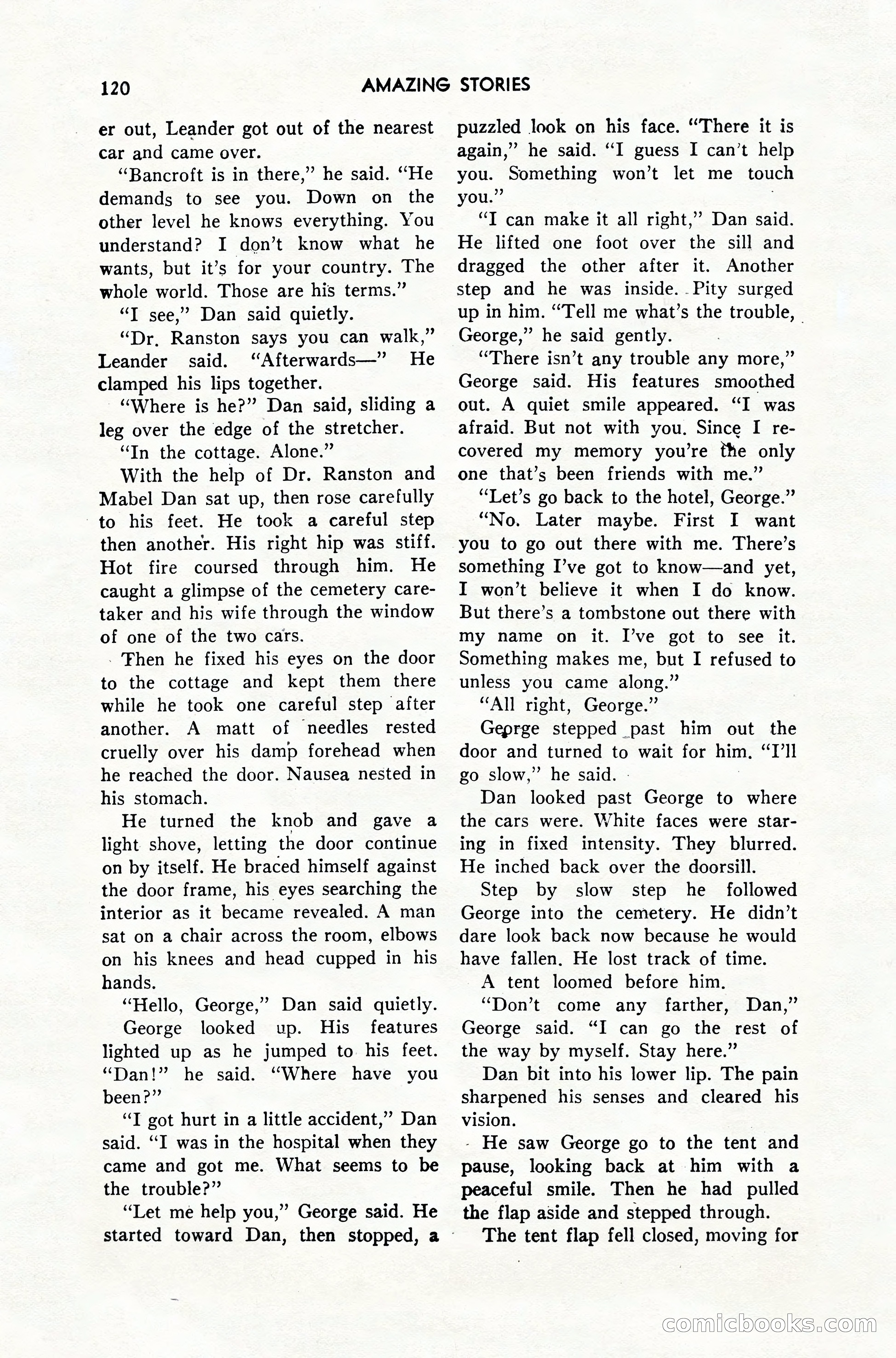 Amazing Stories, February 1952 — page 120 of 164