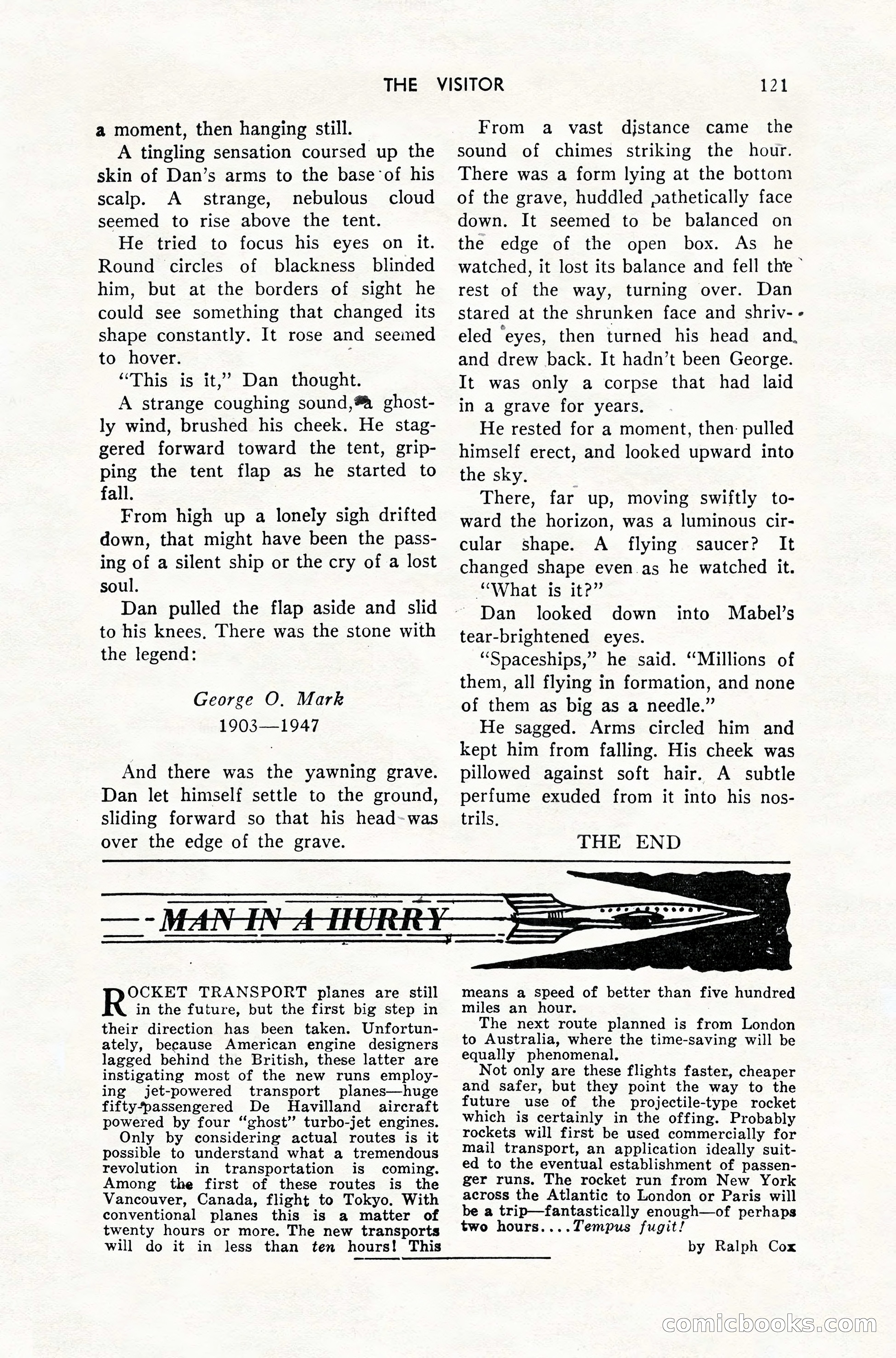 Amazing Stories, February 1952 — page 121 of 164