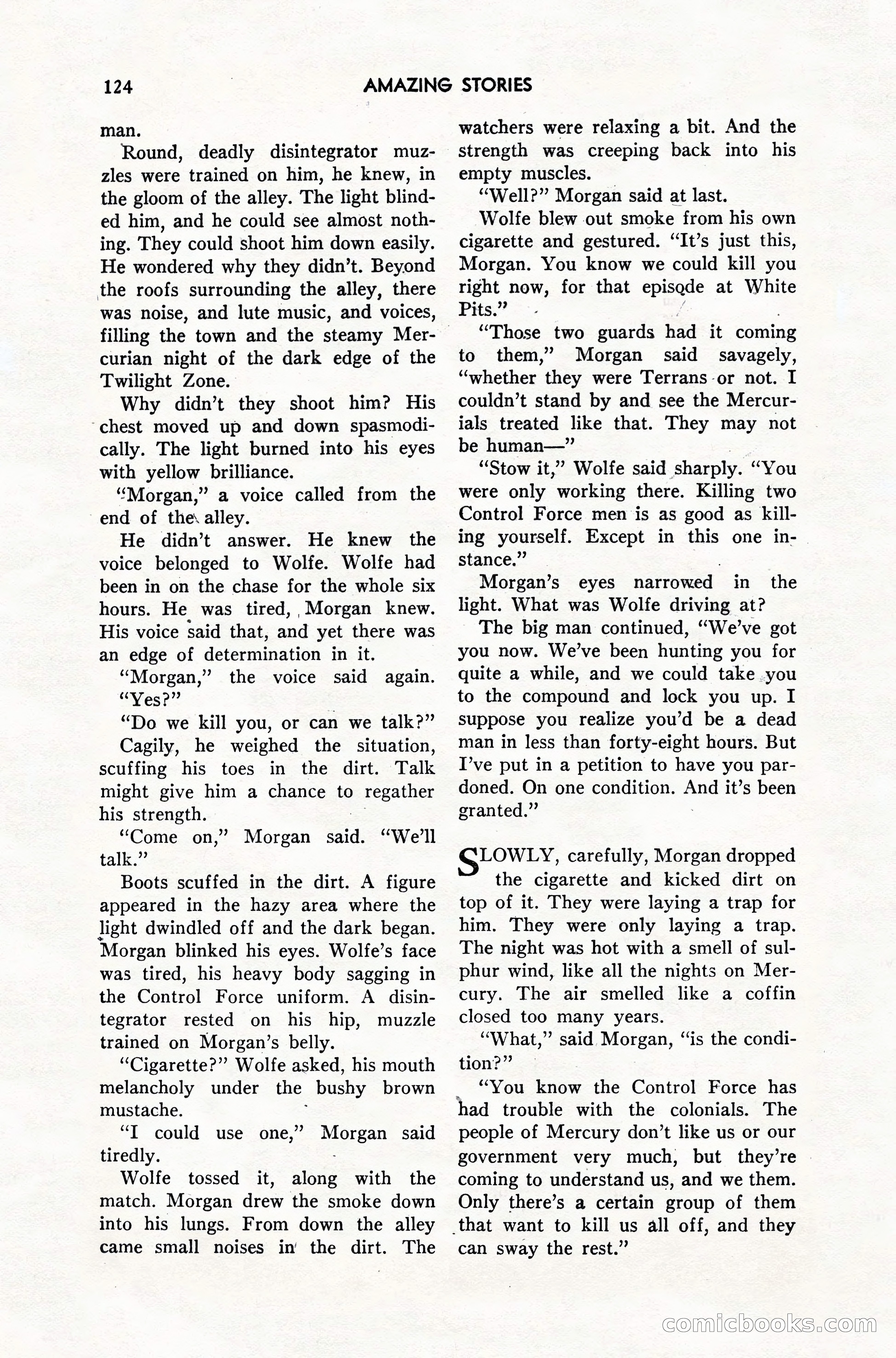 Amazing Stories, February 1952 — page 124 of 164