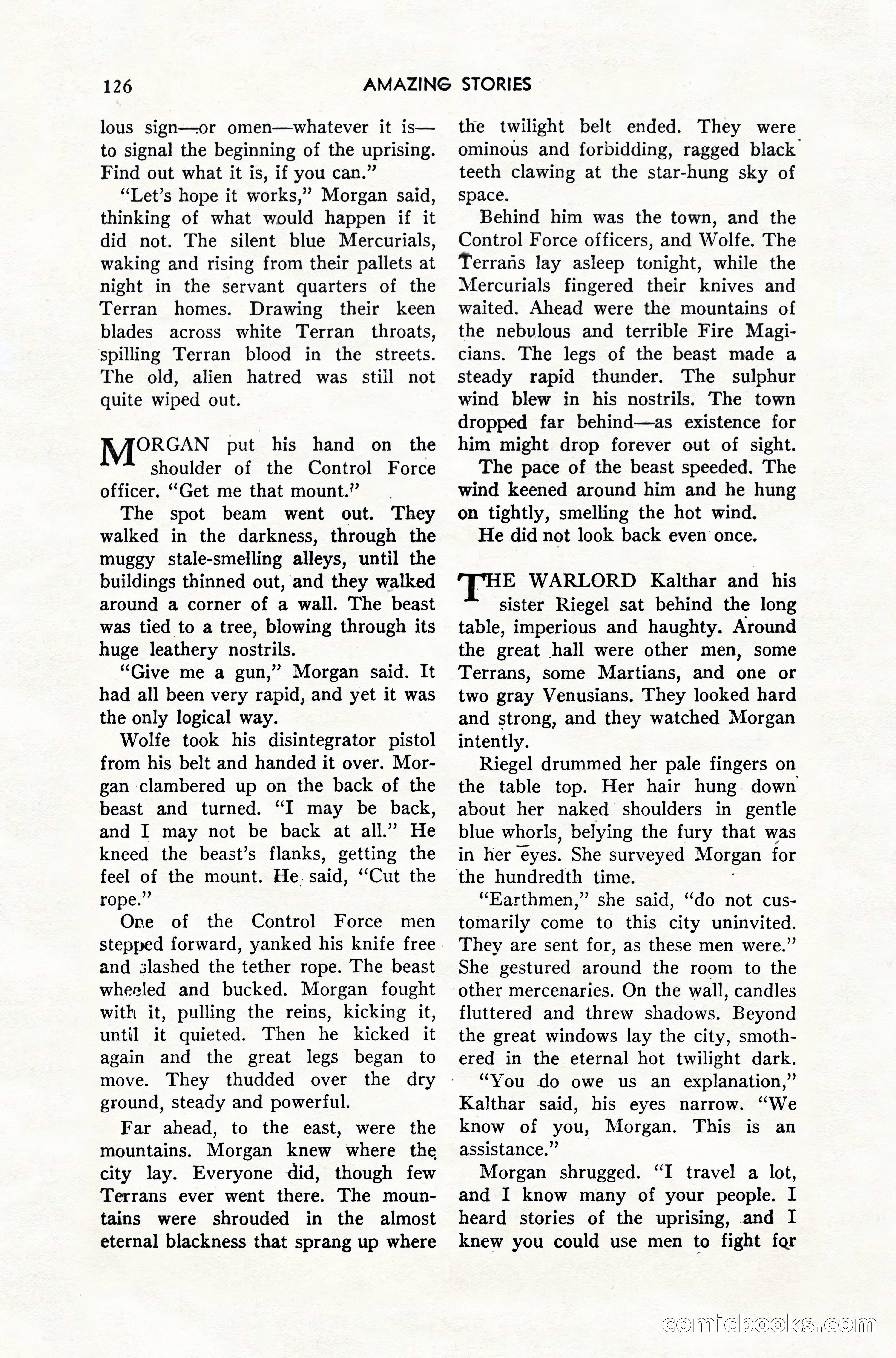 Amazing Stories, February 1952 — page 126 of 164
