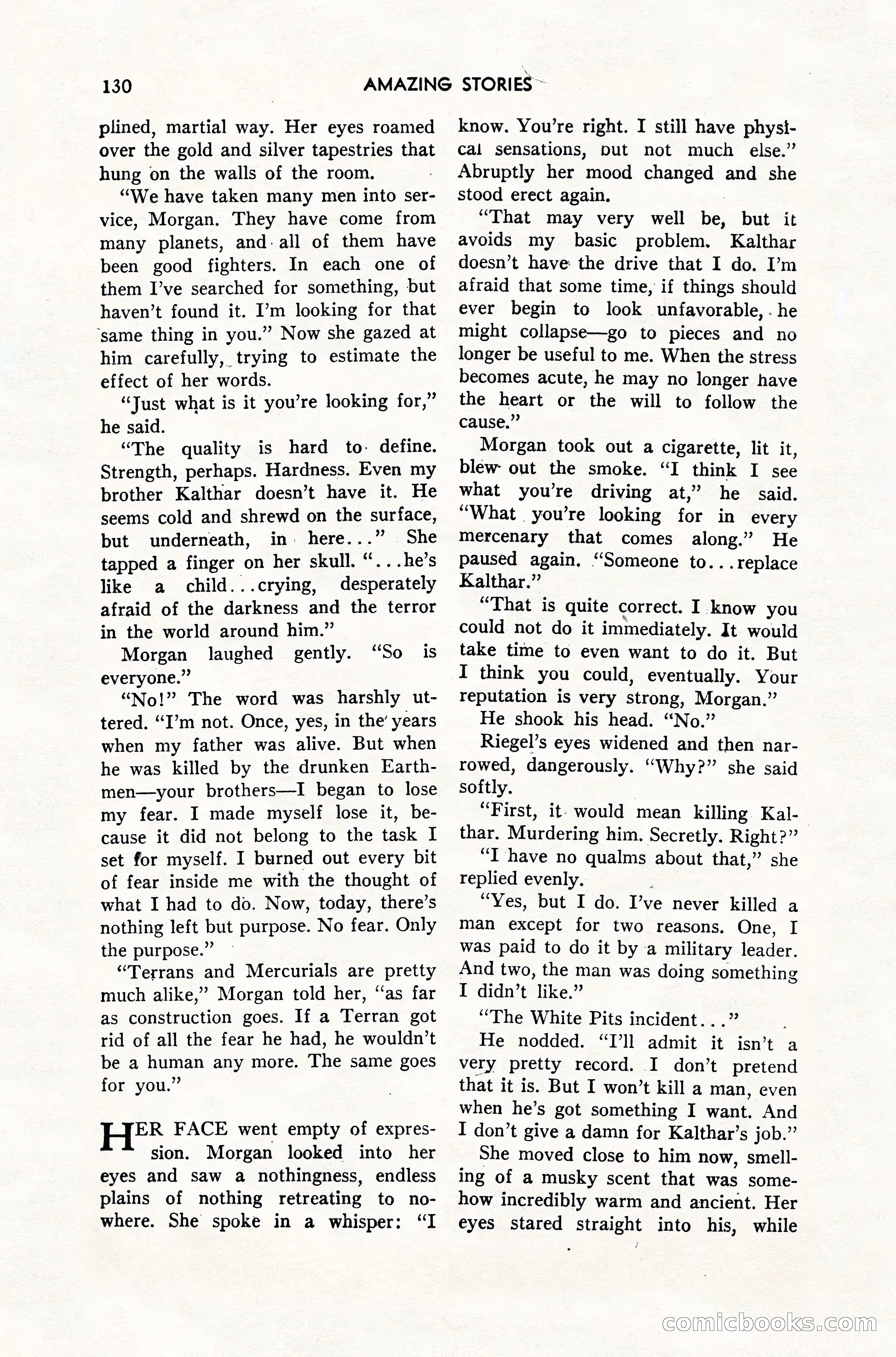 Amazing Stories, February 1952 — page 130 of 164