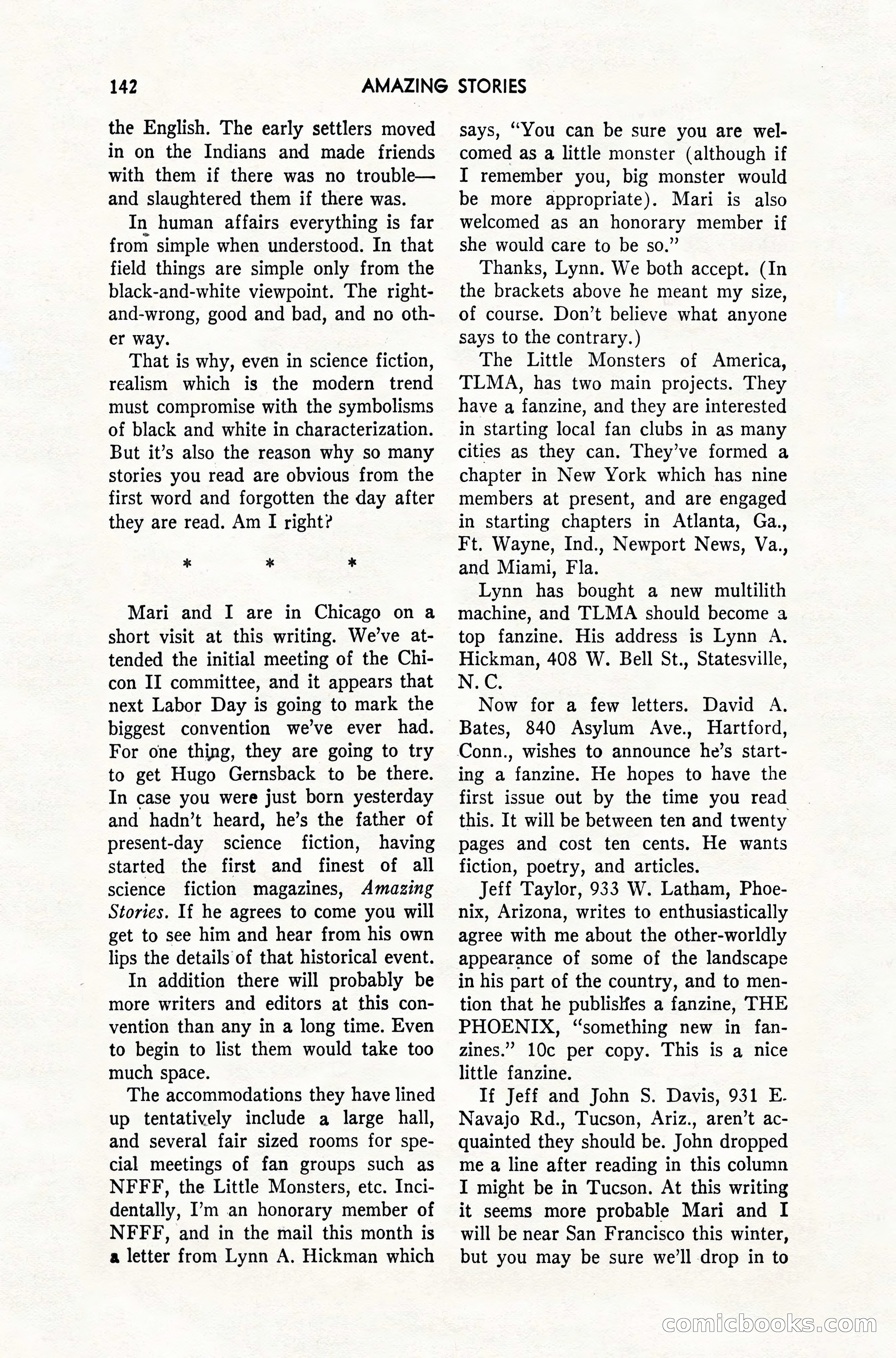 Amazing Stories, February 1952 — page 142 of 164