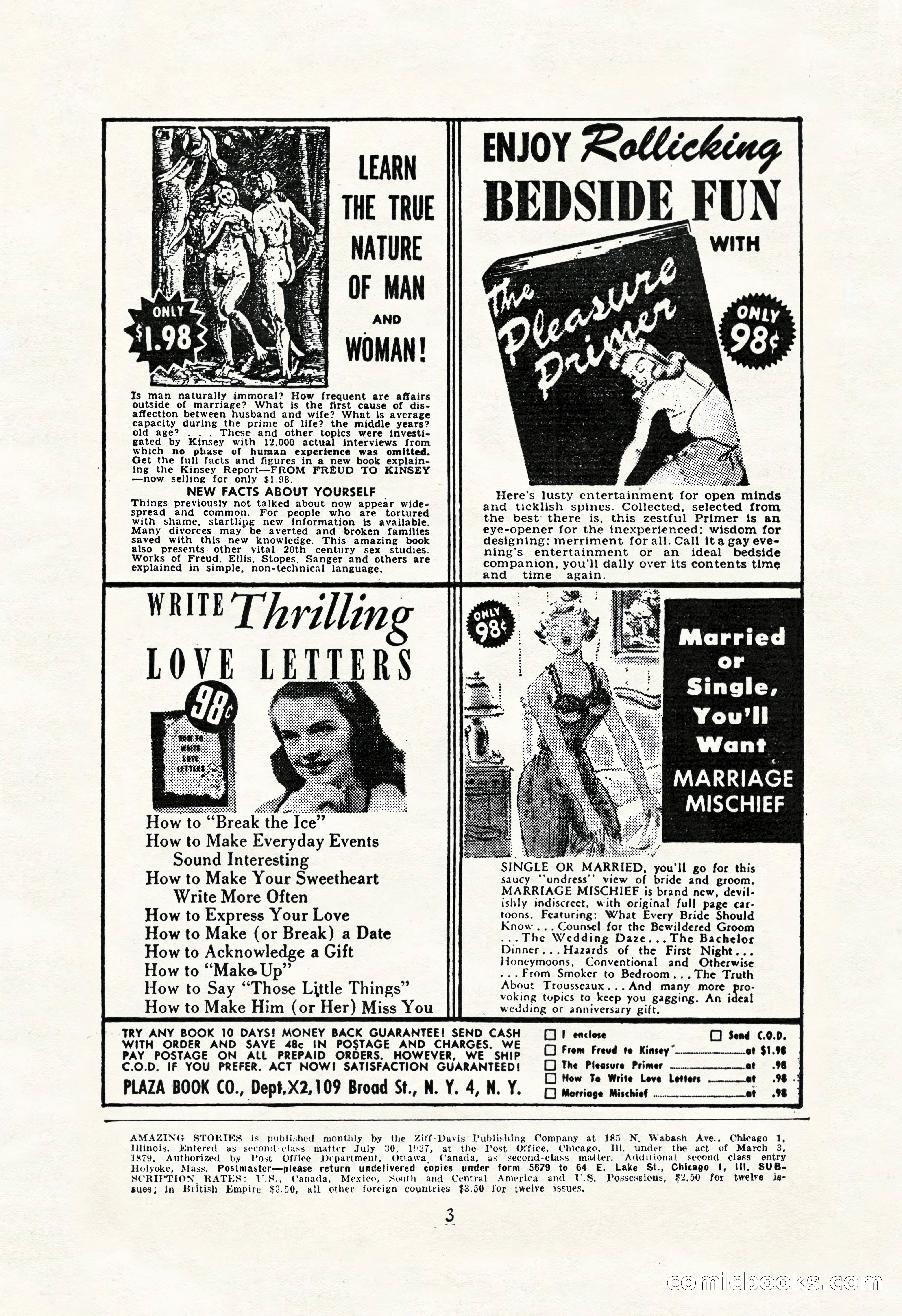 Amazing Stories, October 1952 — page 3 of 164
