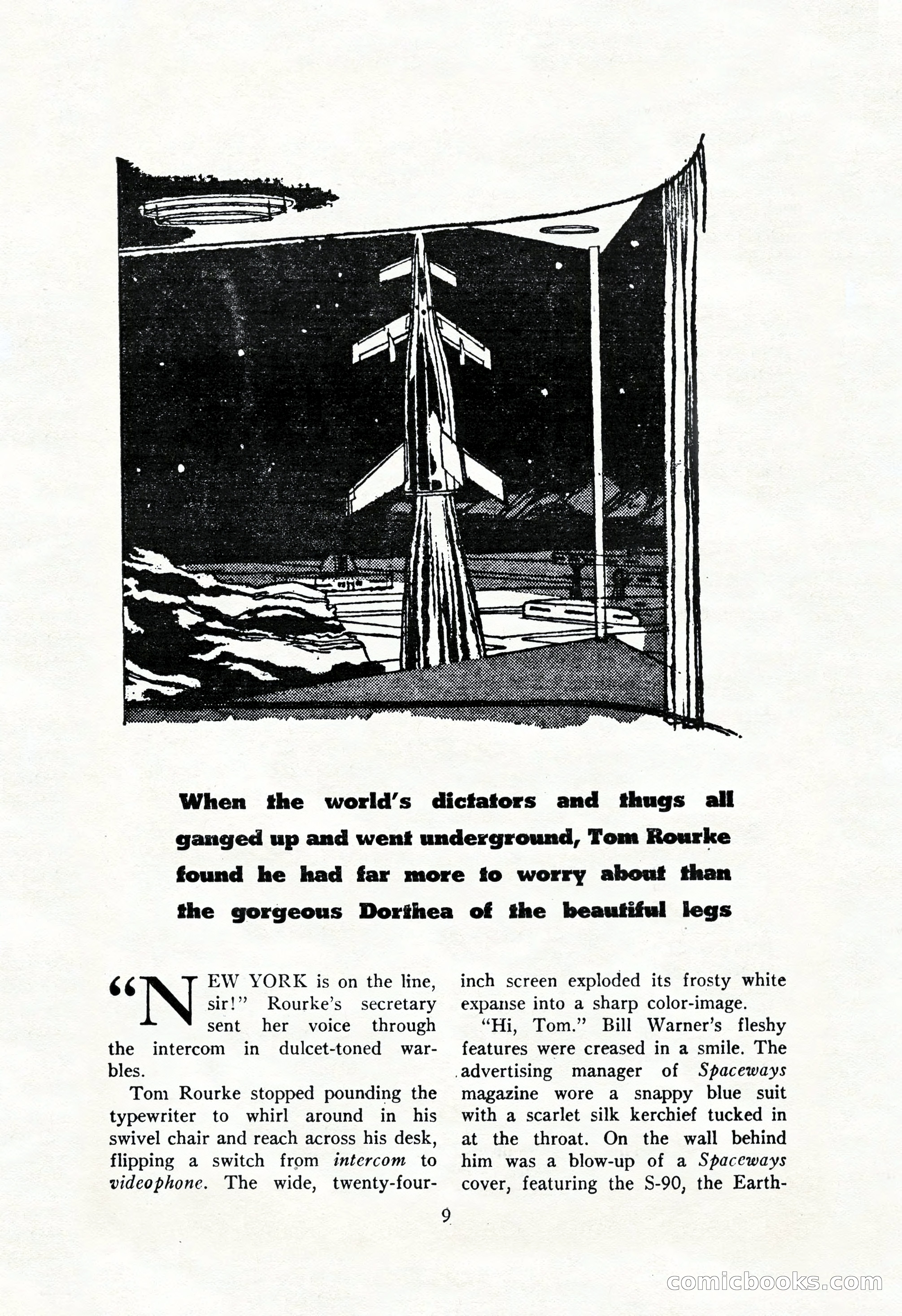 Amazing Stories, October 1952 — page 9 of 164