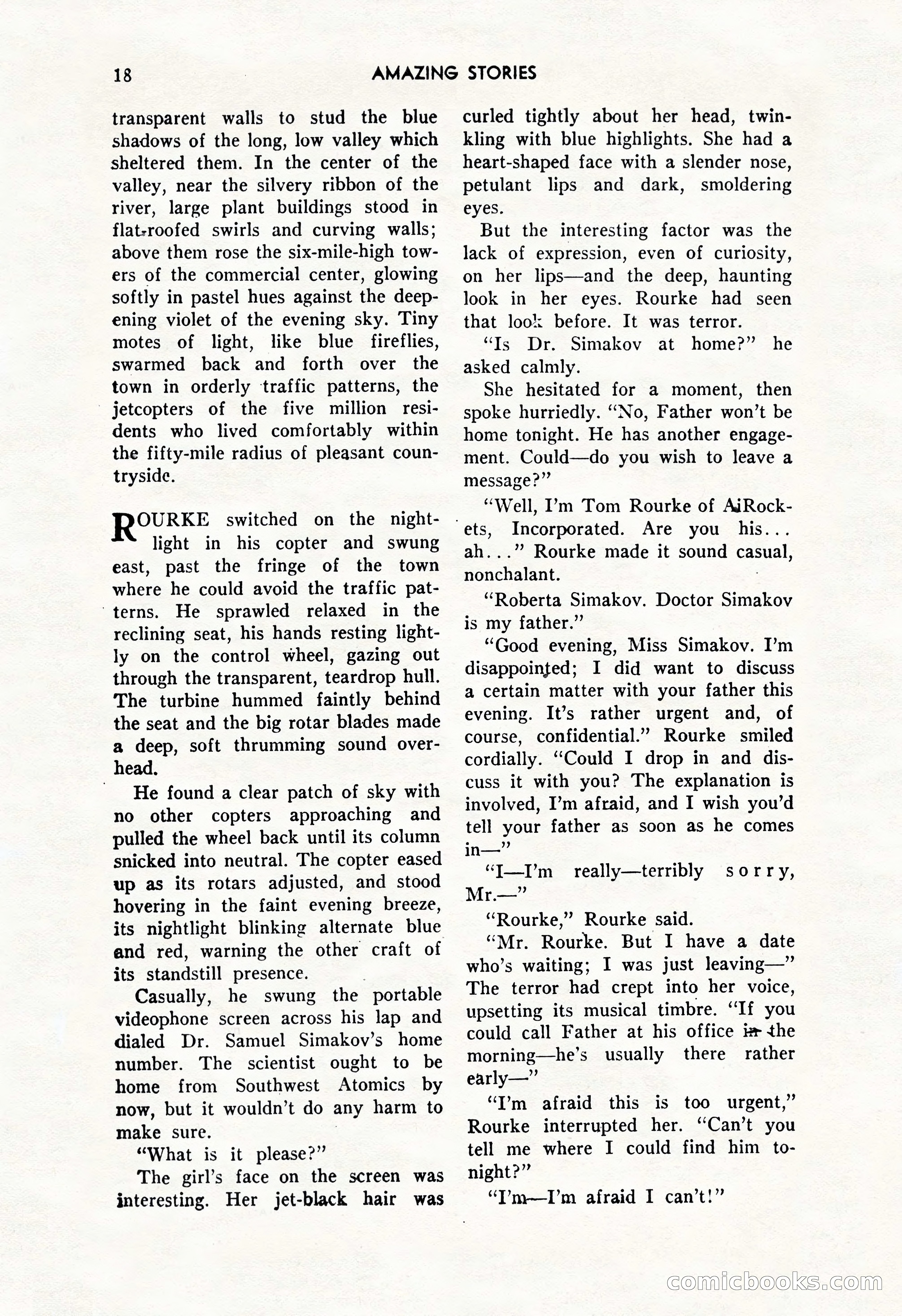 Amazing Stories, October 1952 — page 18 of 164