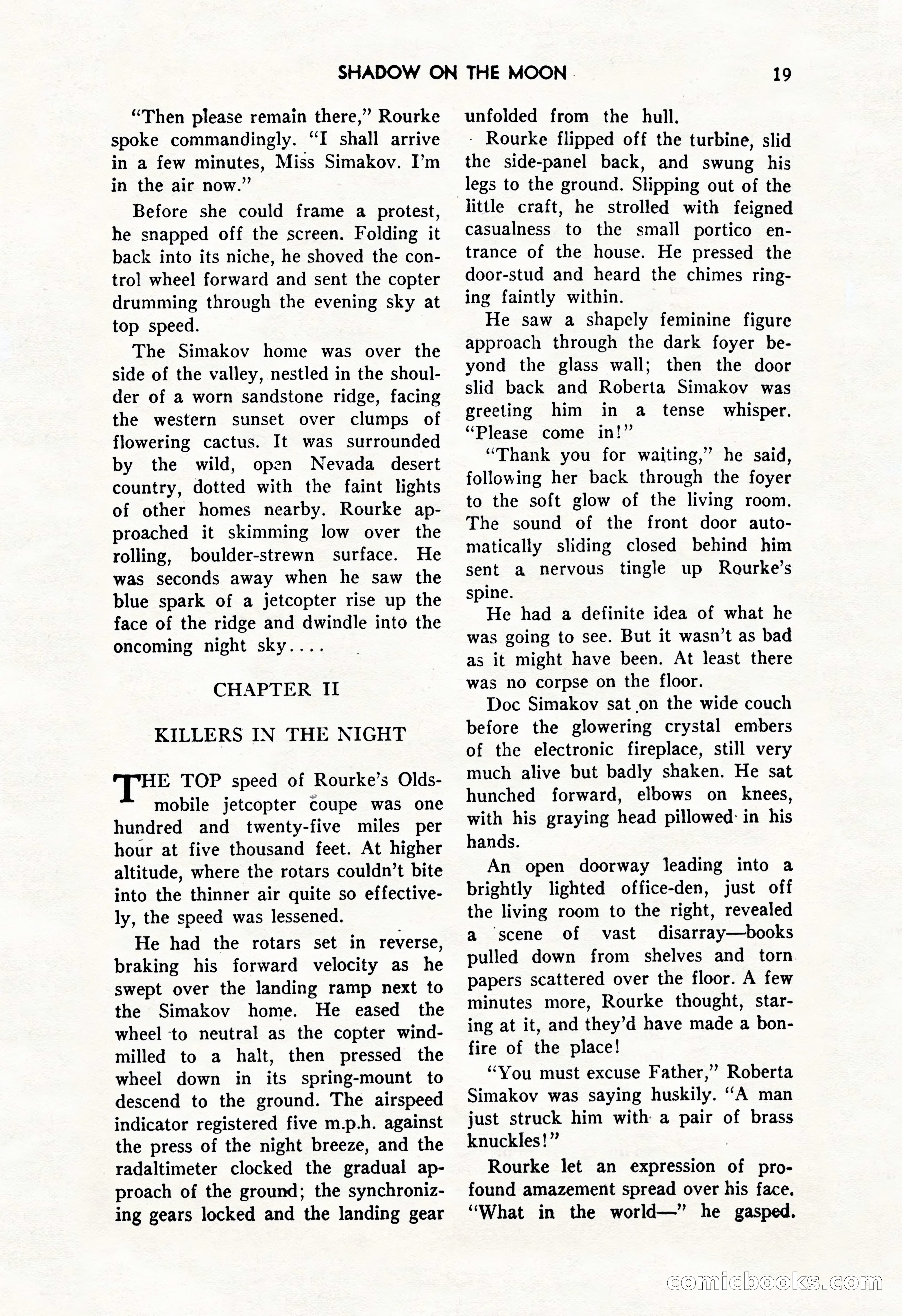 Amazing Stories, October 1952 — page 19 of 164