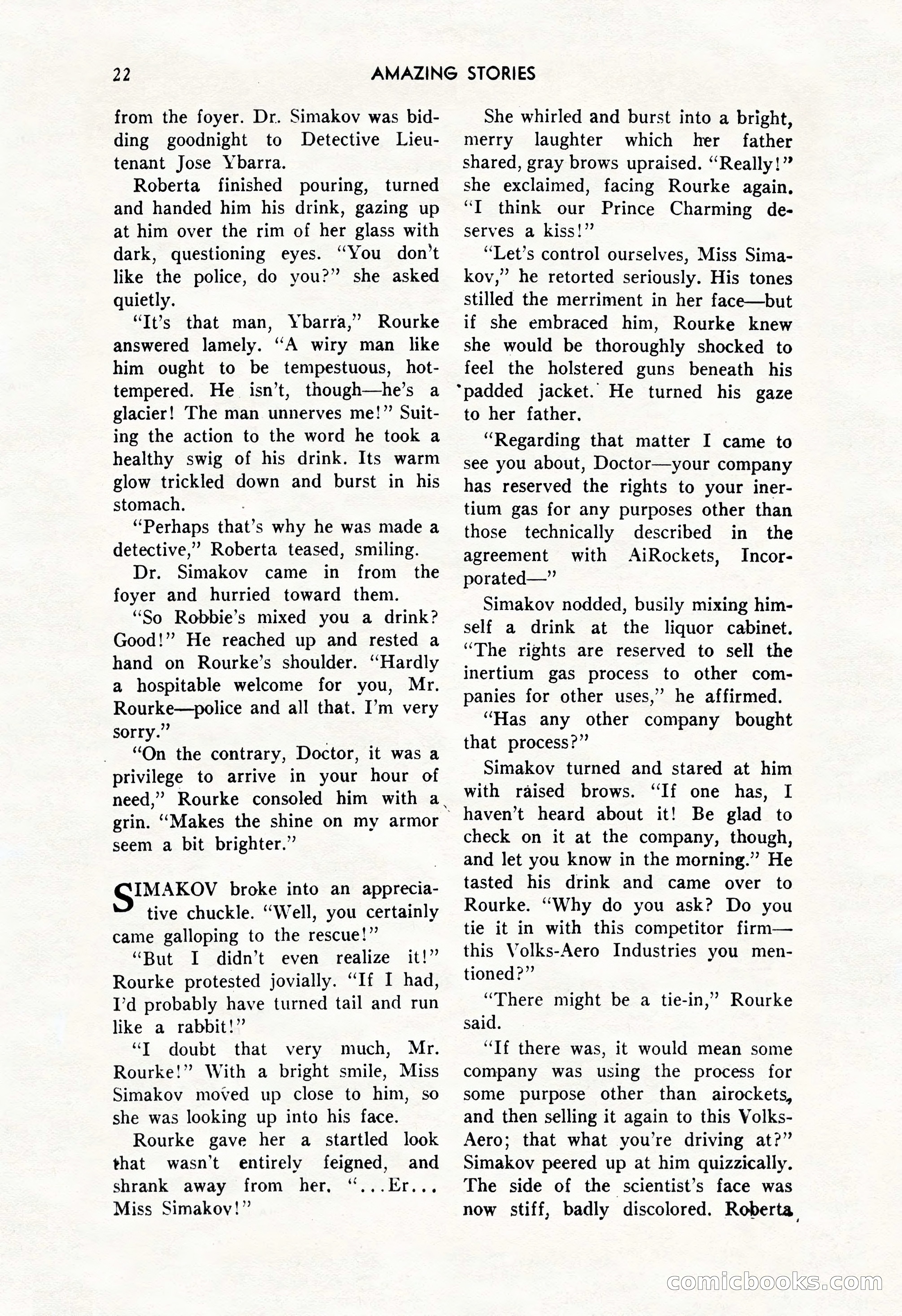 Amazing Stories, October 1952 — page 22 of 164
