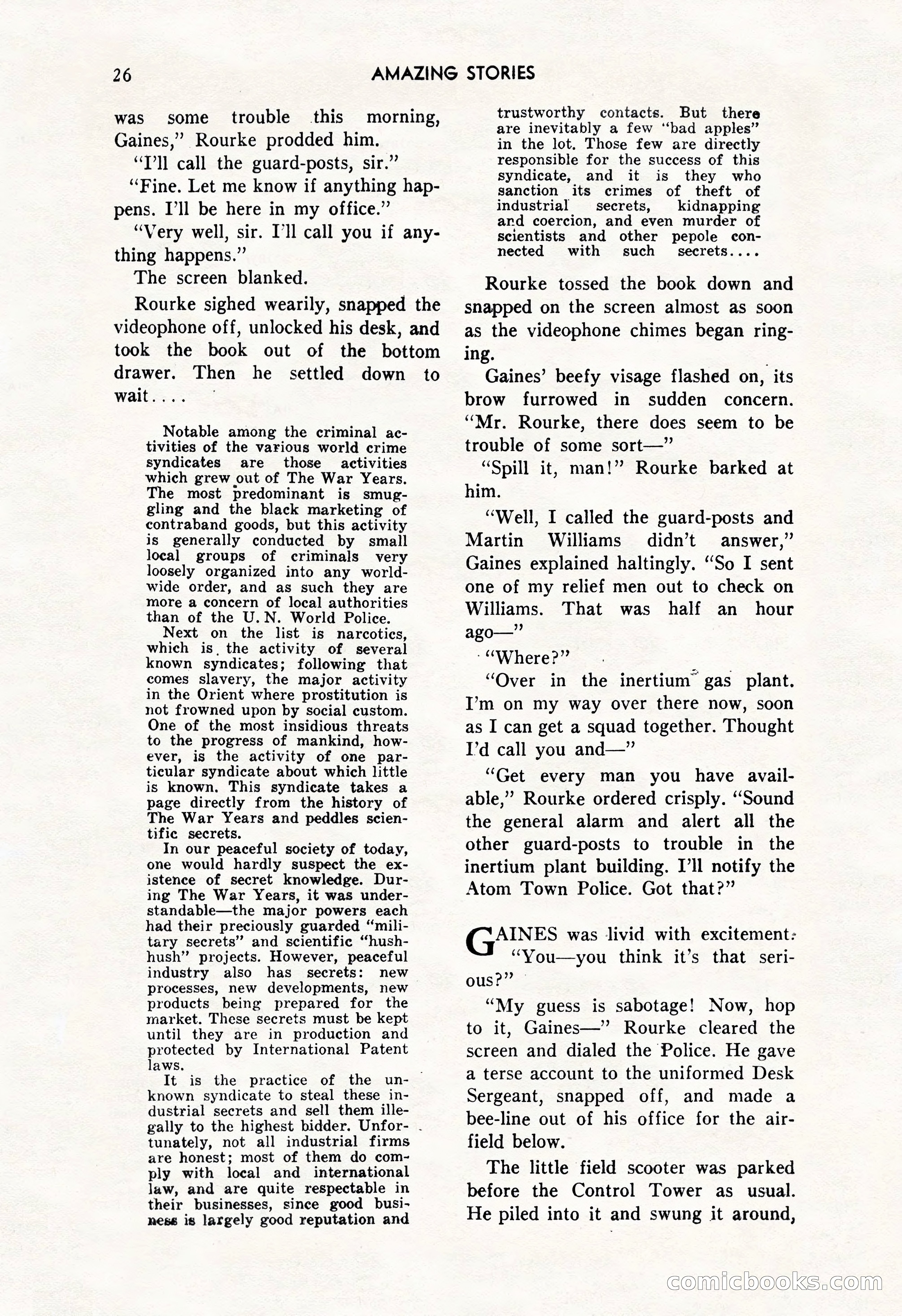 Amazing Stories, October 1952 — page 26 of 164