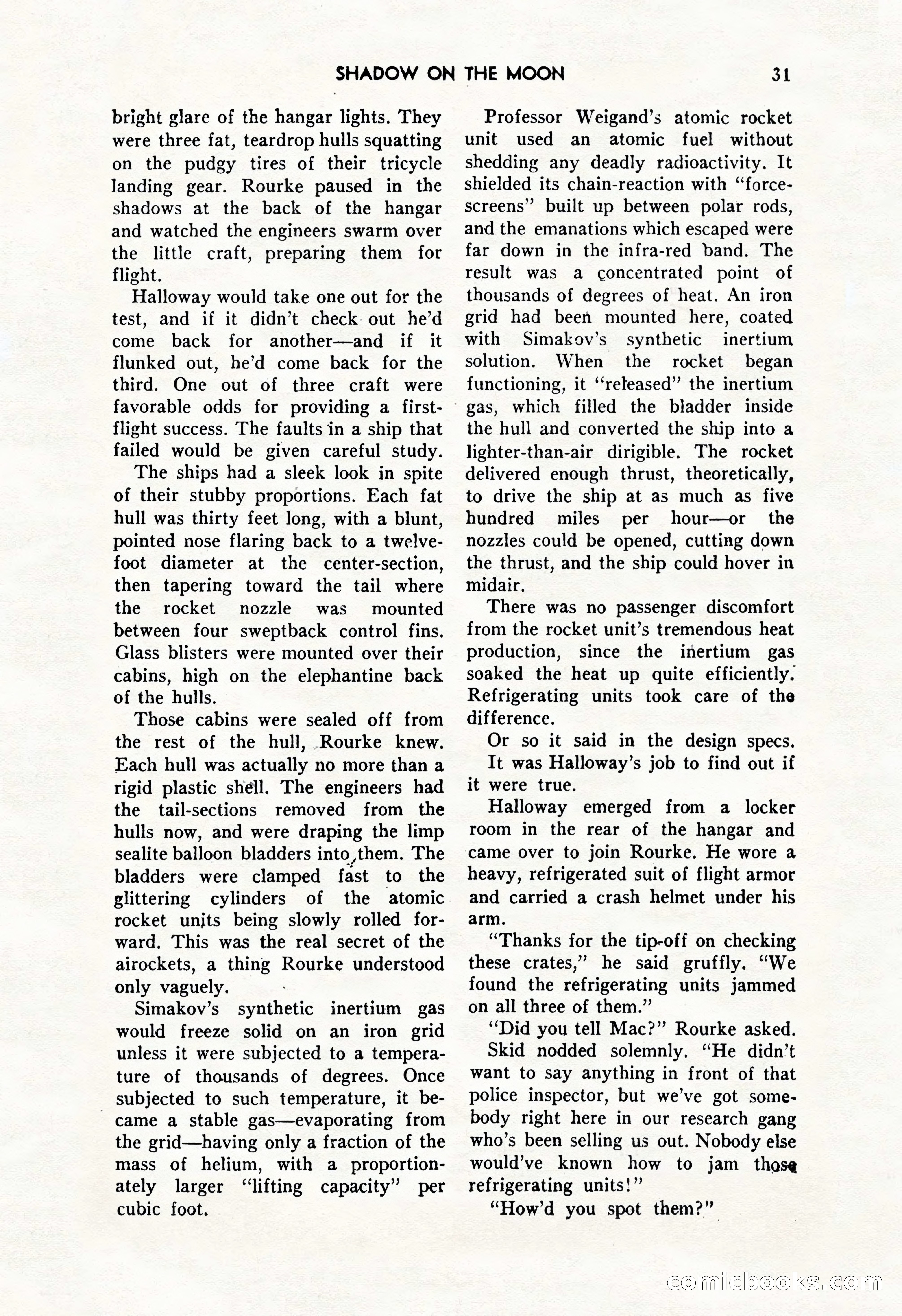 Amazing Stories, October 1952 — page 31 of 164