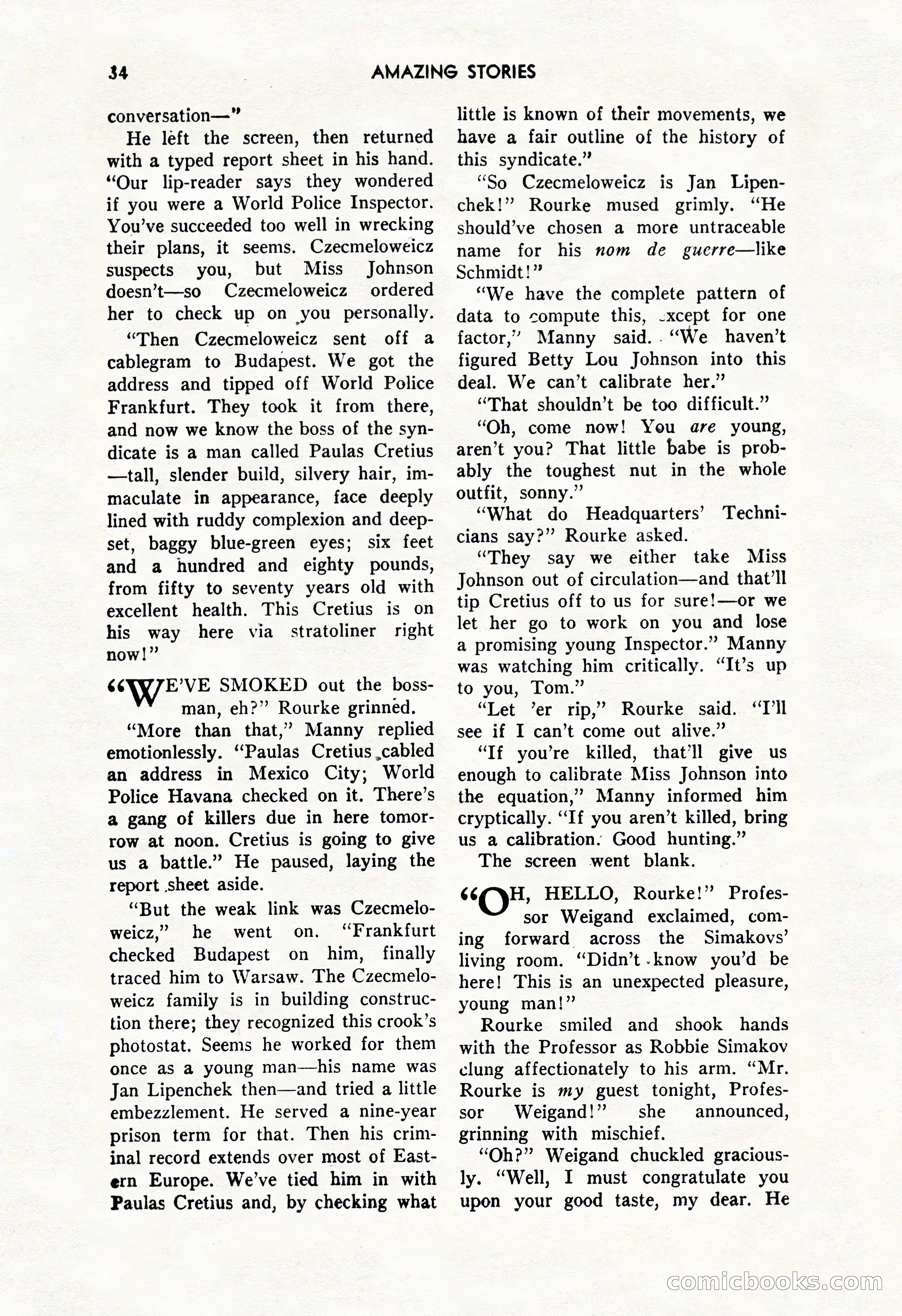 Amazing Stories, October 1952 — page 34 of 164