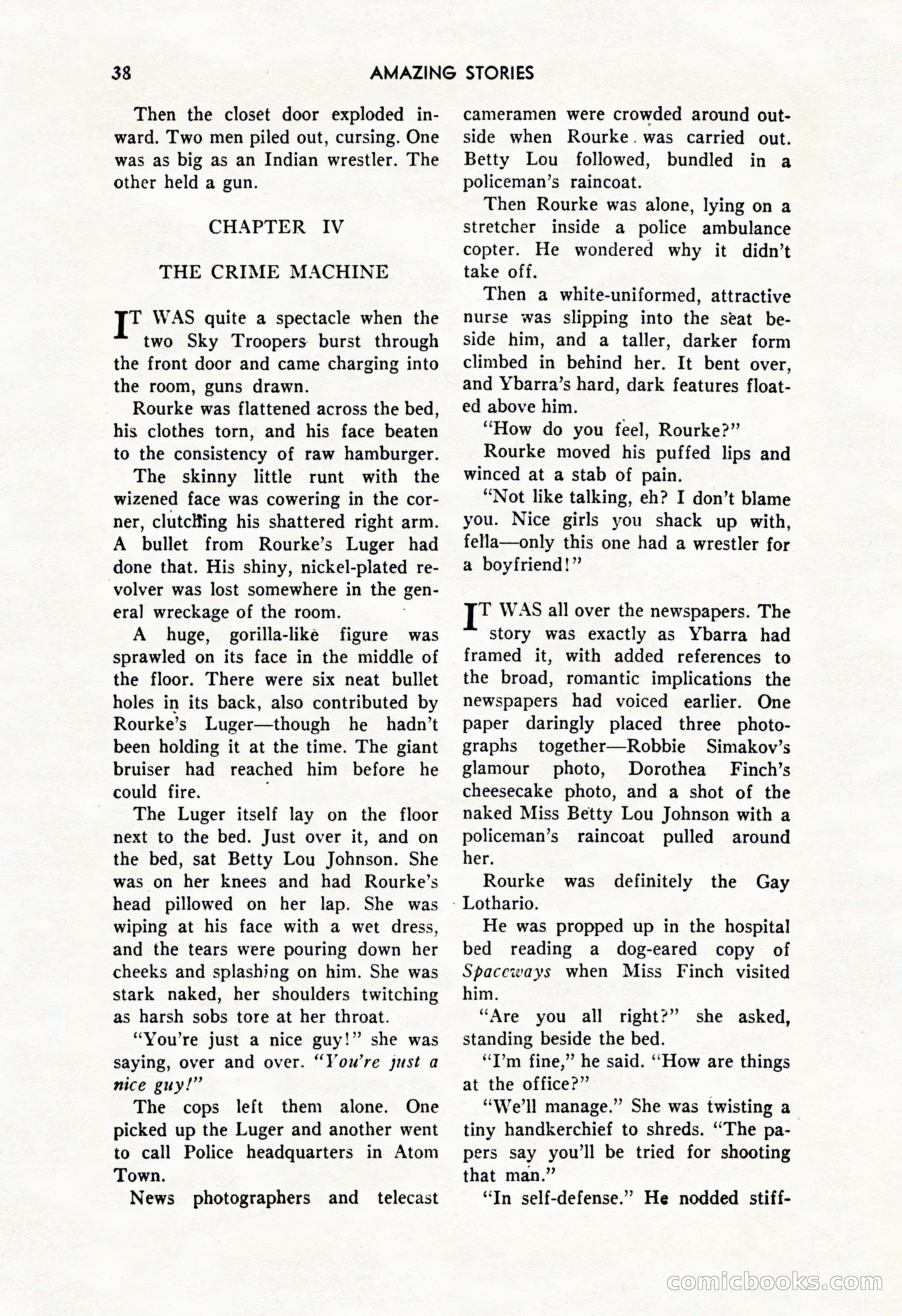 Amazing Stories, October 1952 — page 38 of 164