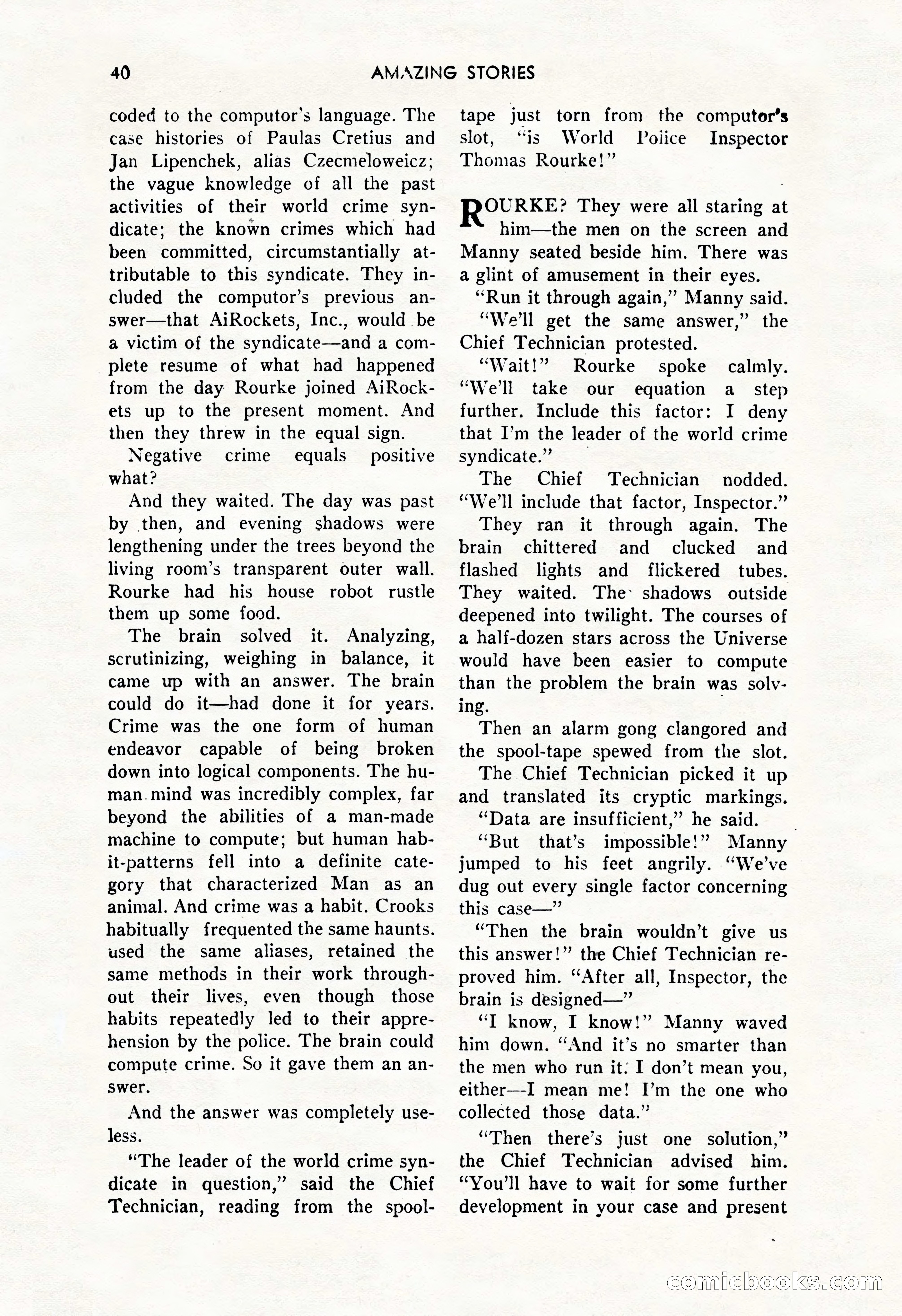 Amazing Stories, October 1952 — page 40 of 164