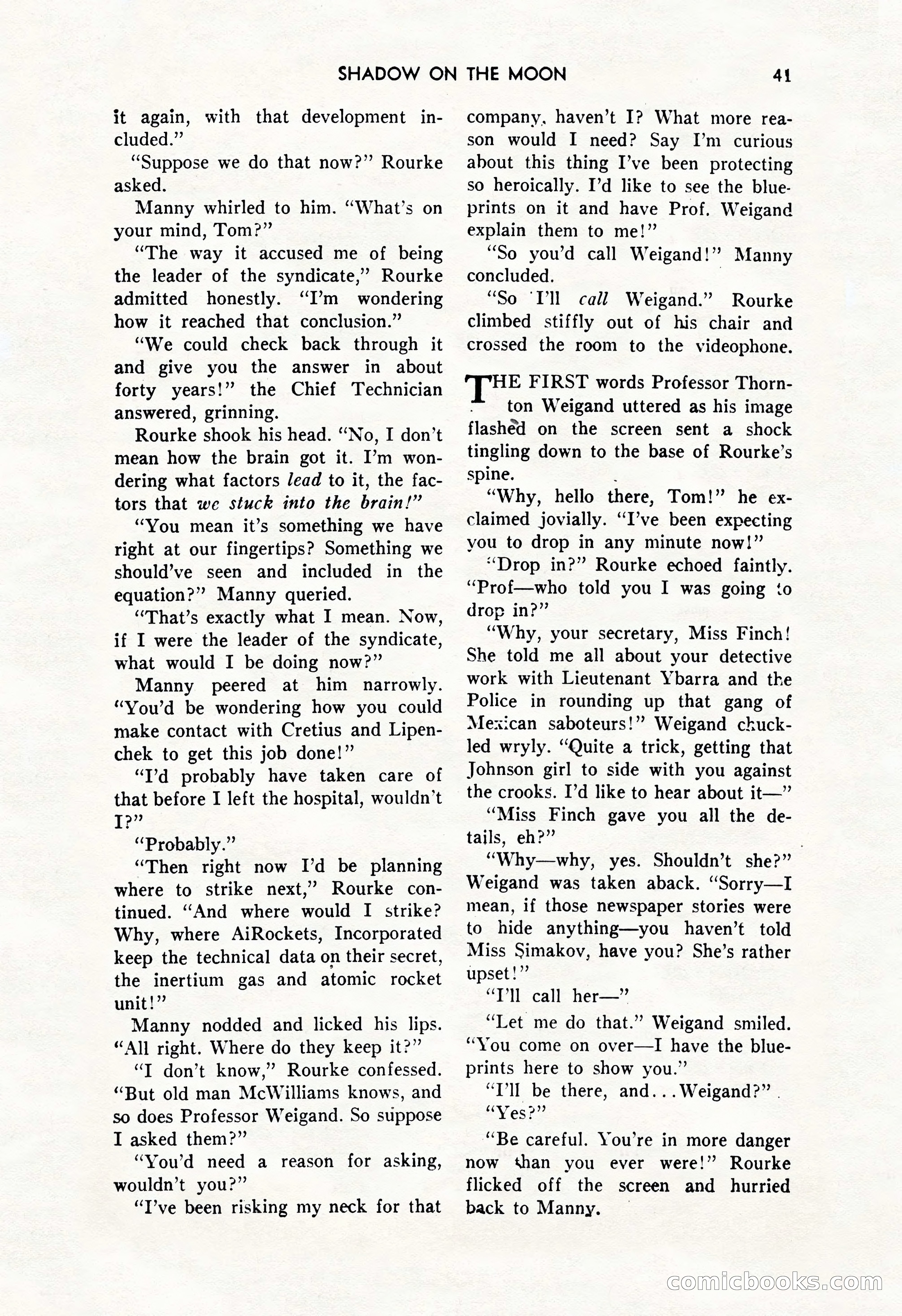 Amazing Stories, October 1952 — page 41 of 164