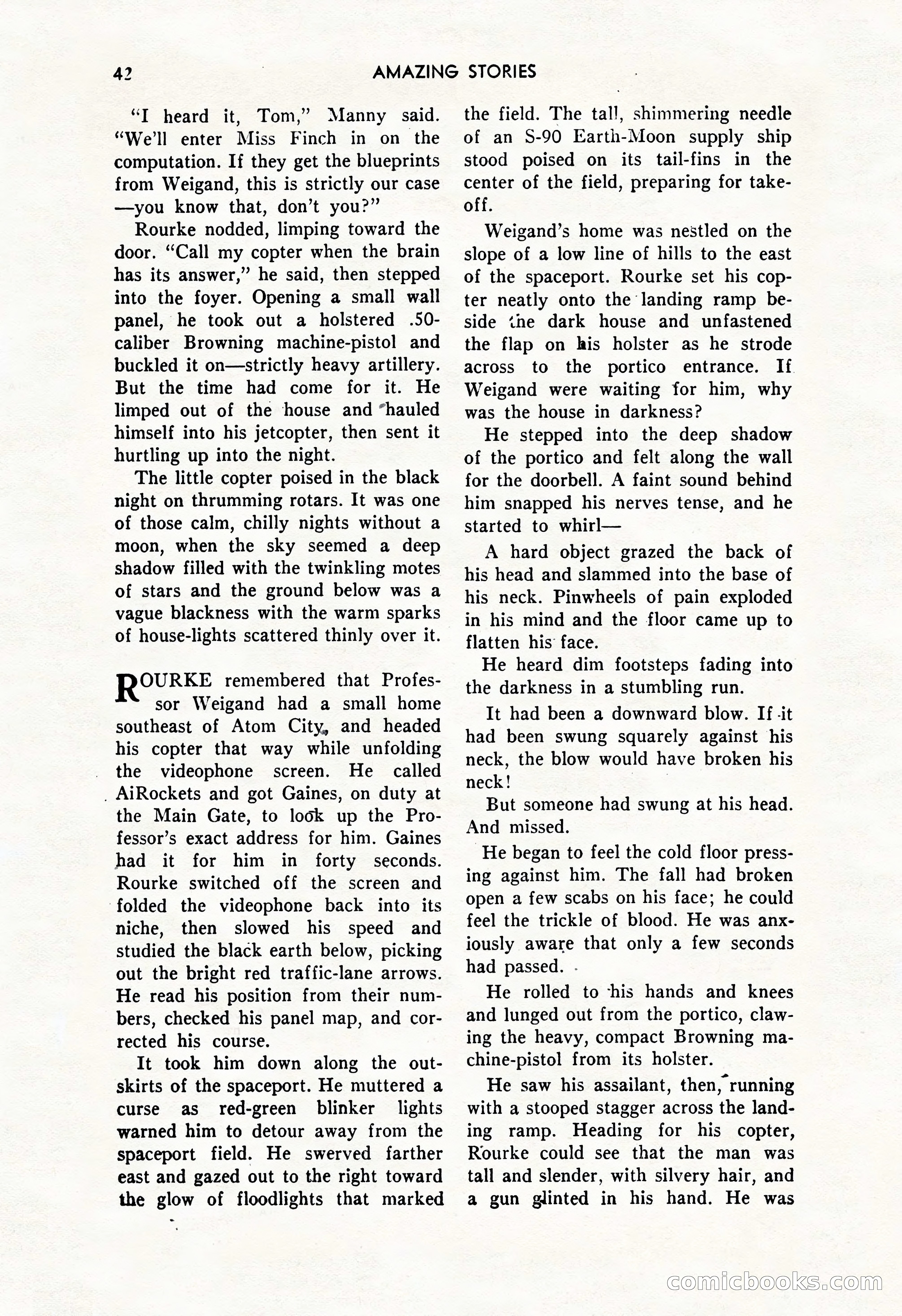 Amazing Stories, October 1952 — page 42 of 164