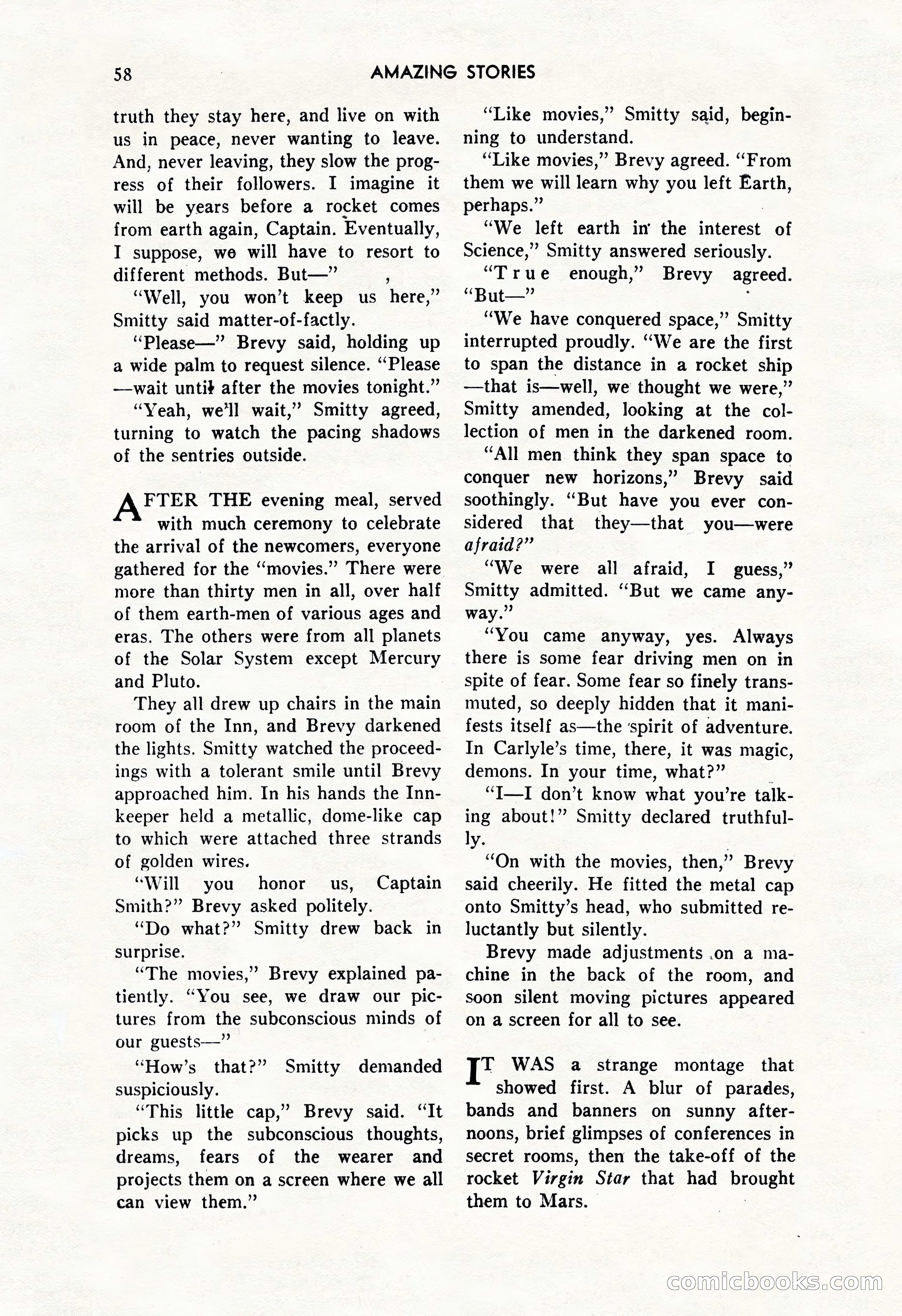 Amazing Stories, October 1952 — page 58 of 164
