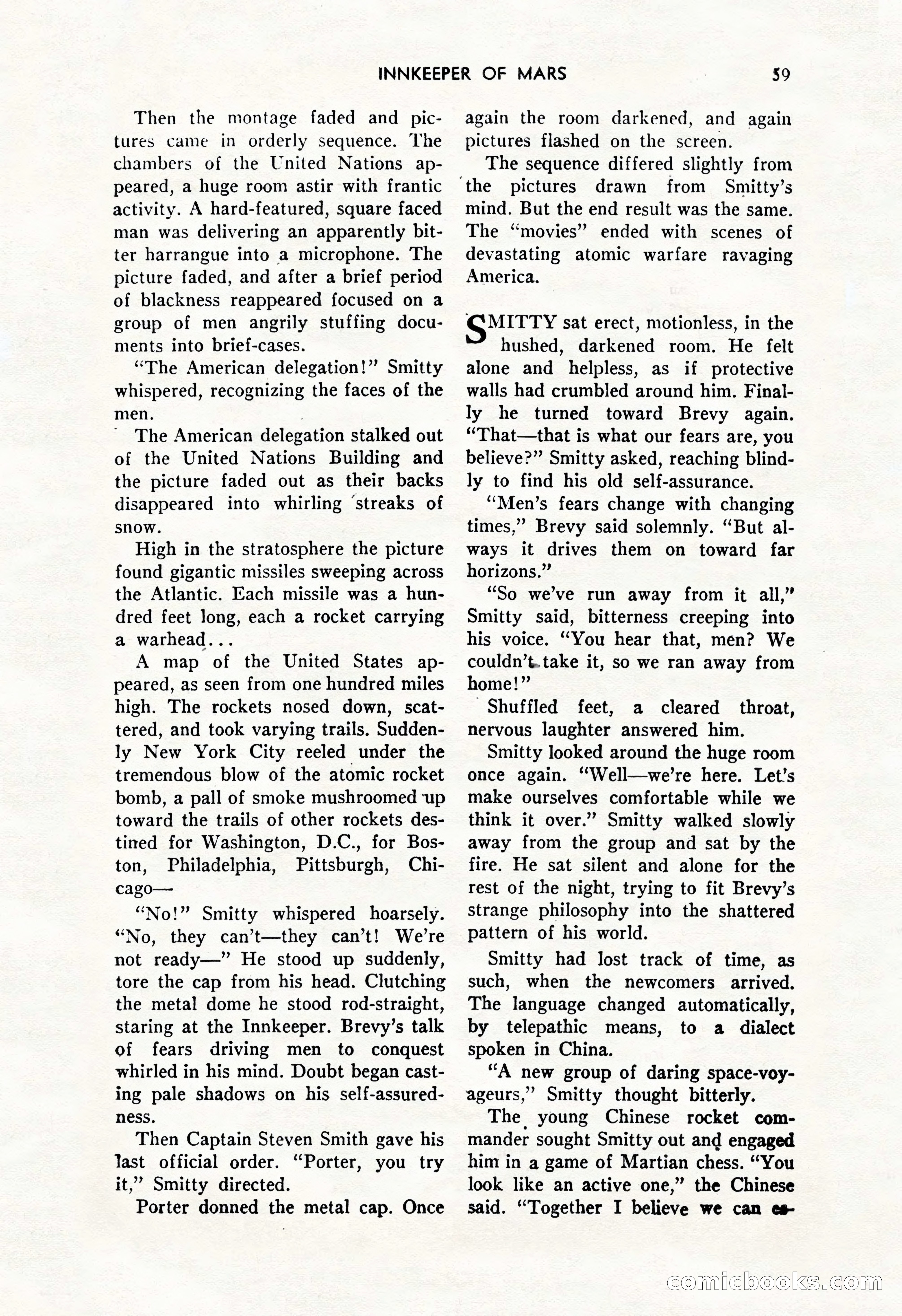 Amazing Stories, October 1952 — page 59 of 164
