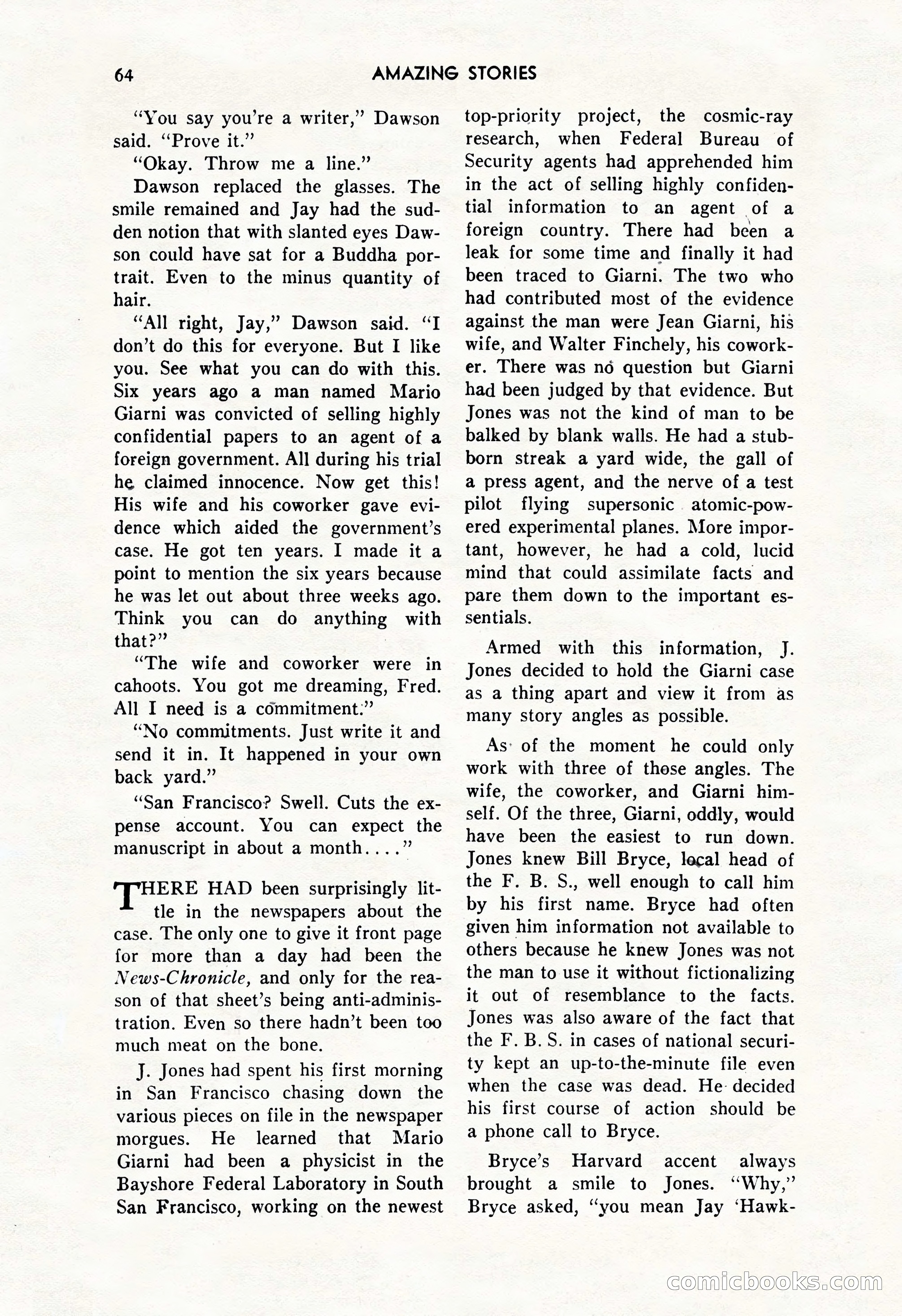 Amazing Stories, October 1952 — page 64 of 164
