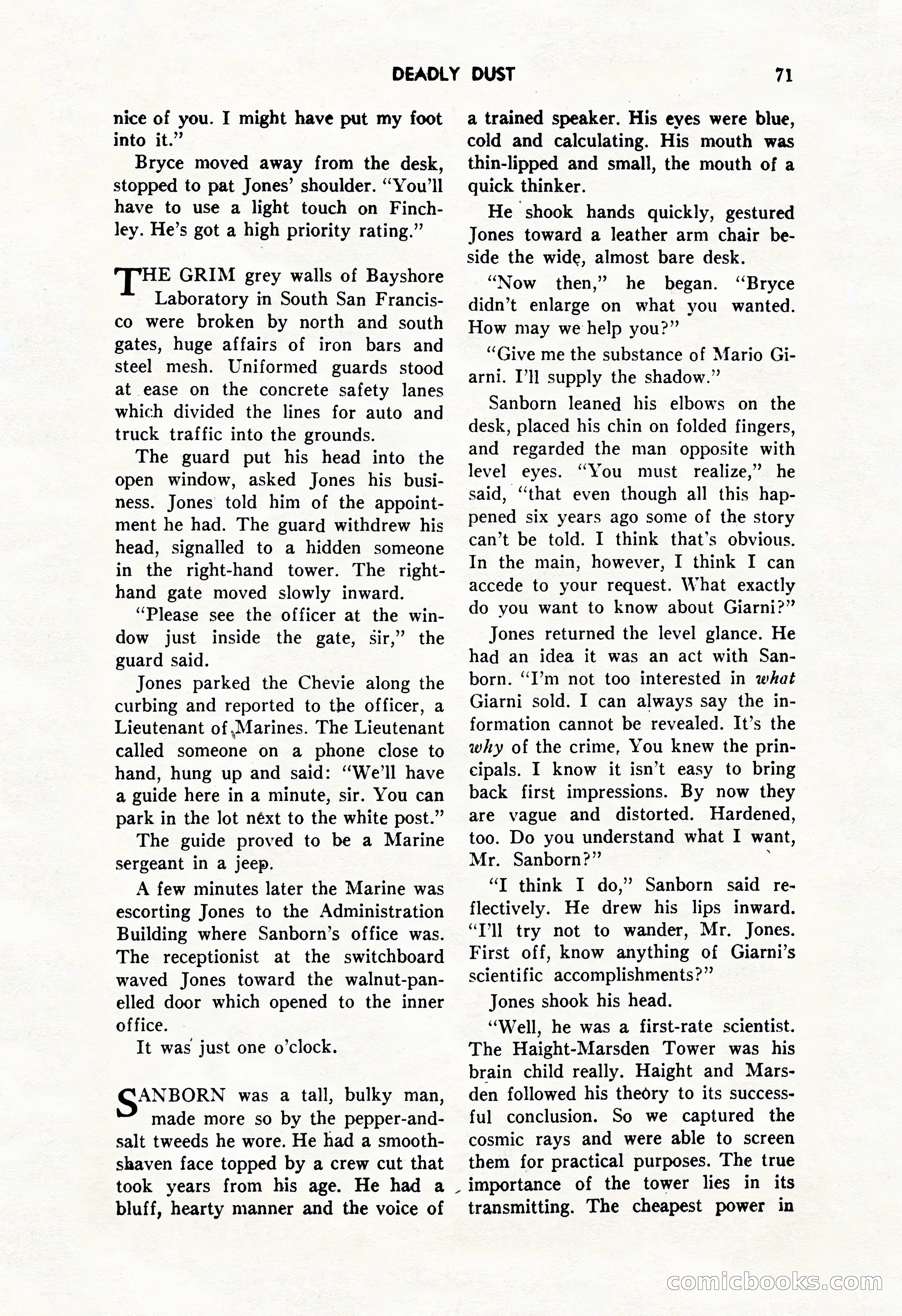 Amazing Stories, October 1952 — page 71 of 164