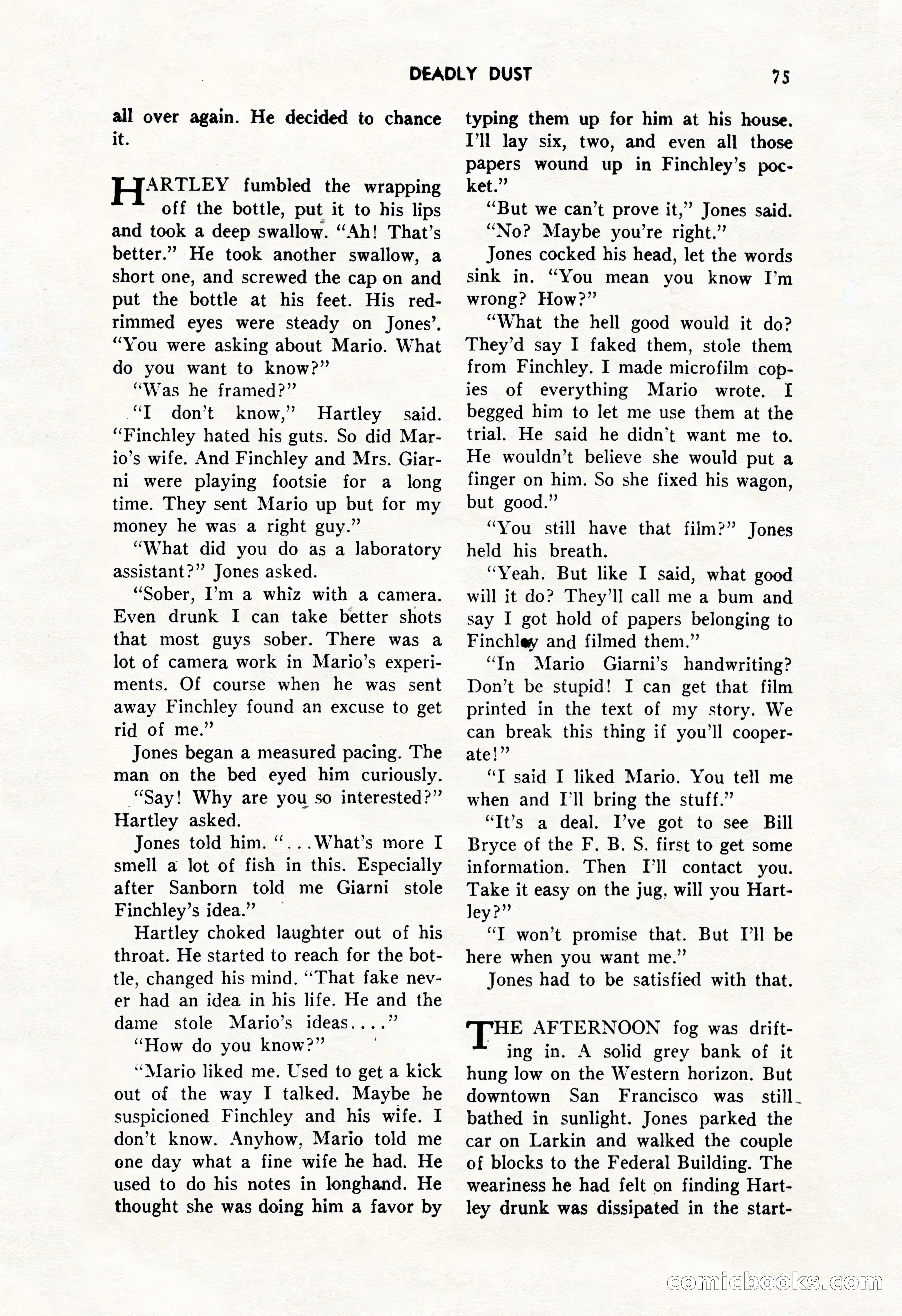 Amazing Stories, October 1952 — page 75 of 164