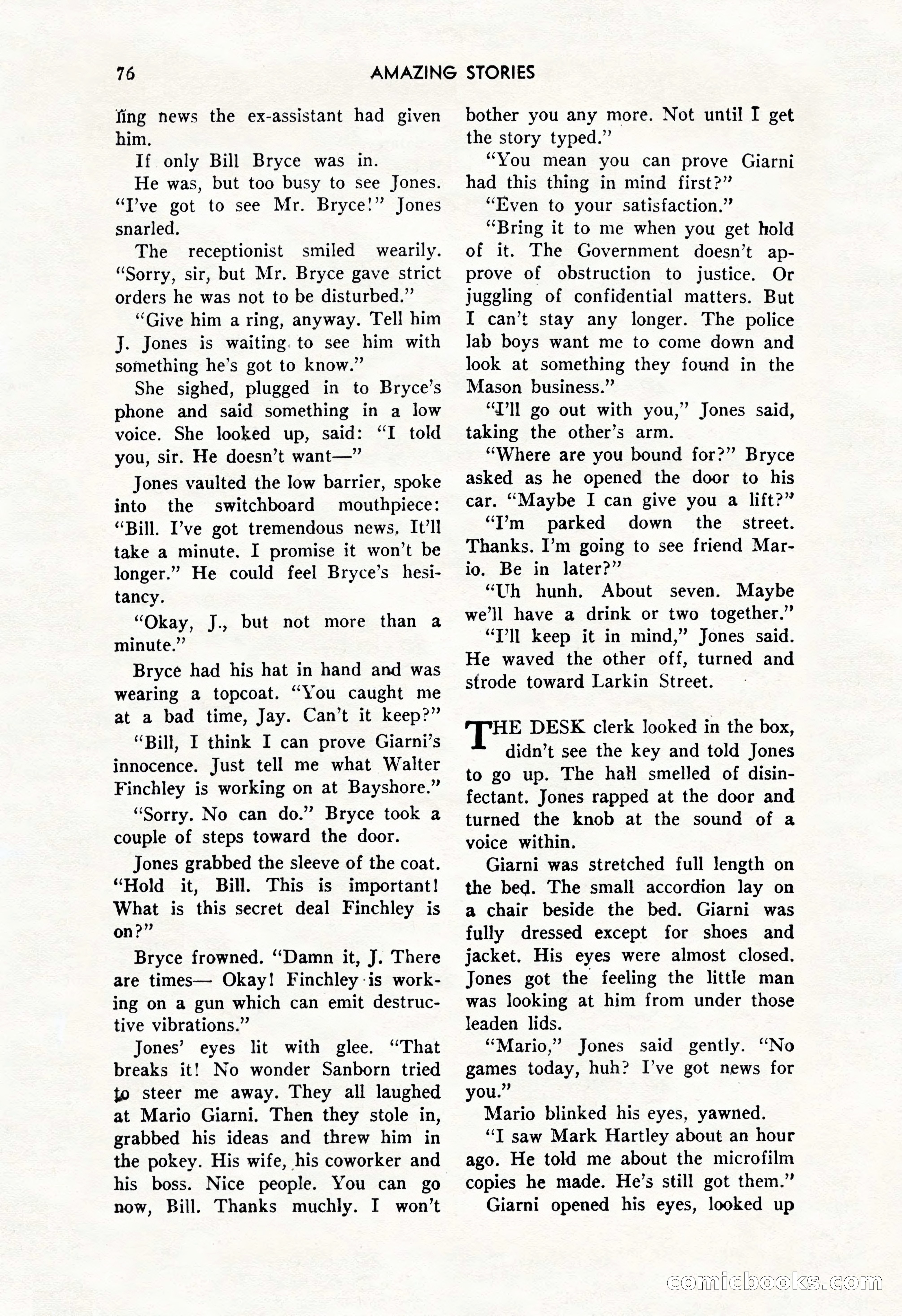 Amazing Stories, October 1952 — page 76 of 164