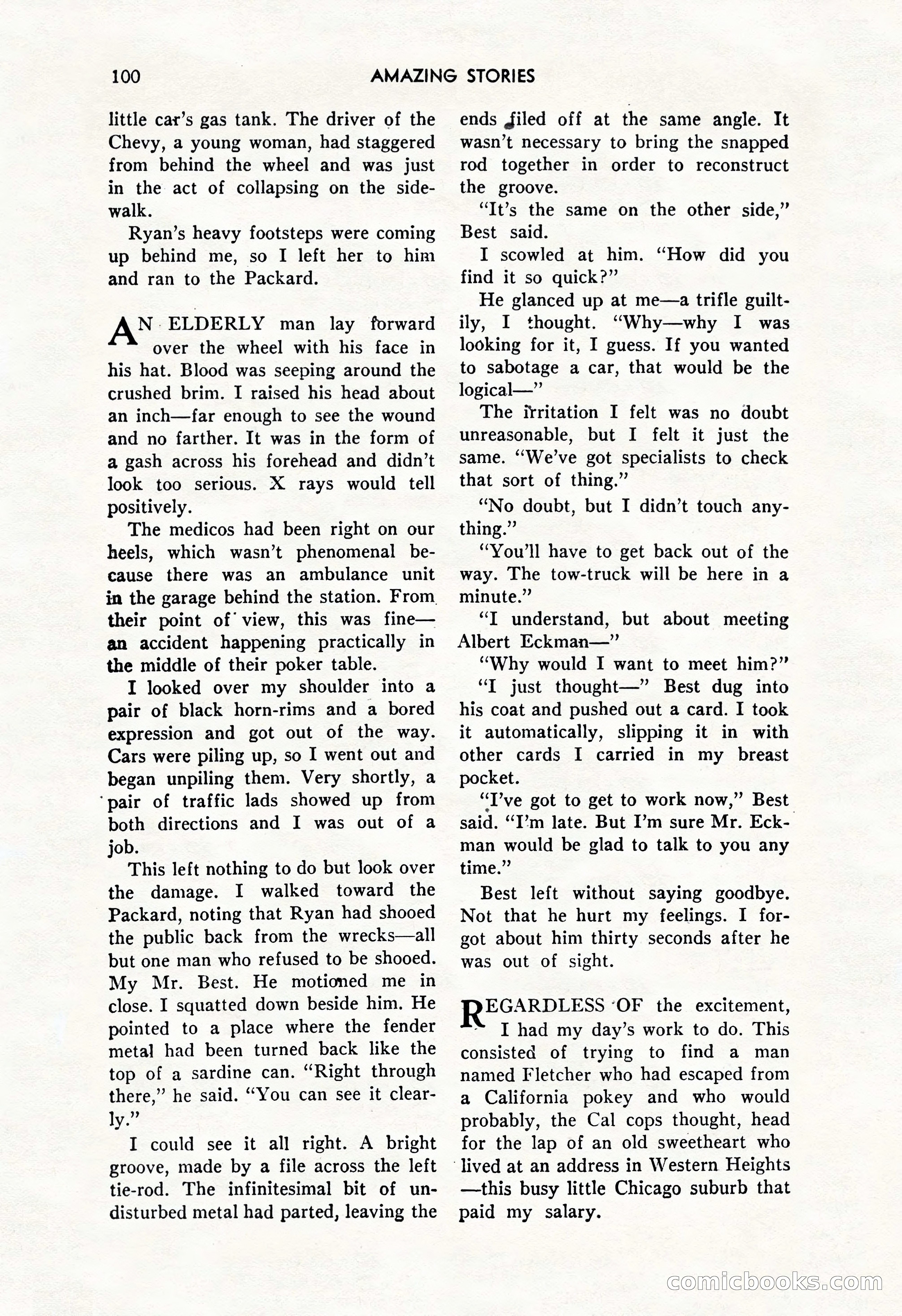 Amazing Stories, October 1952 — page 100 of 164