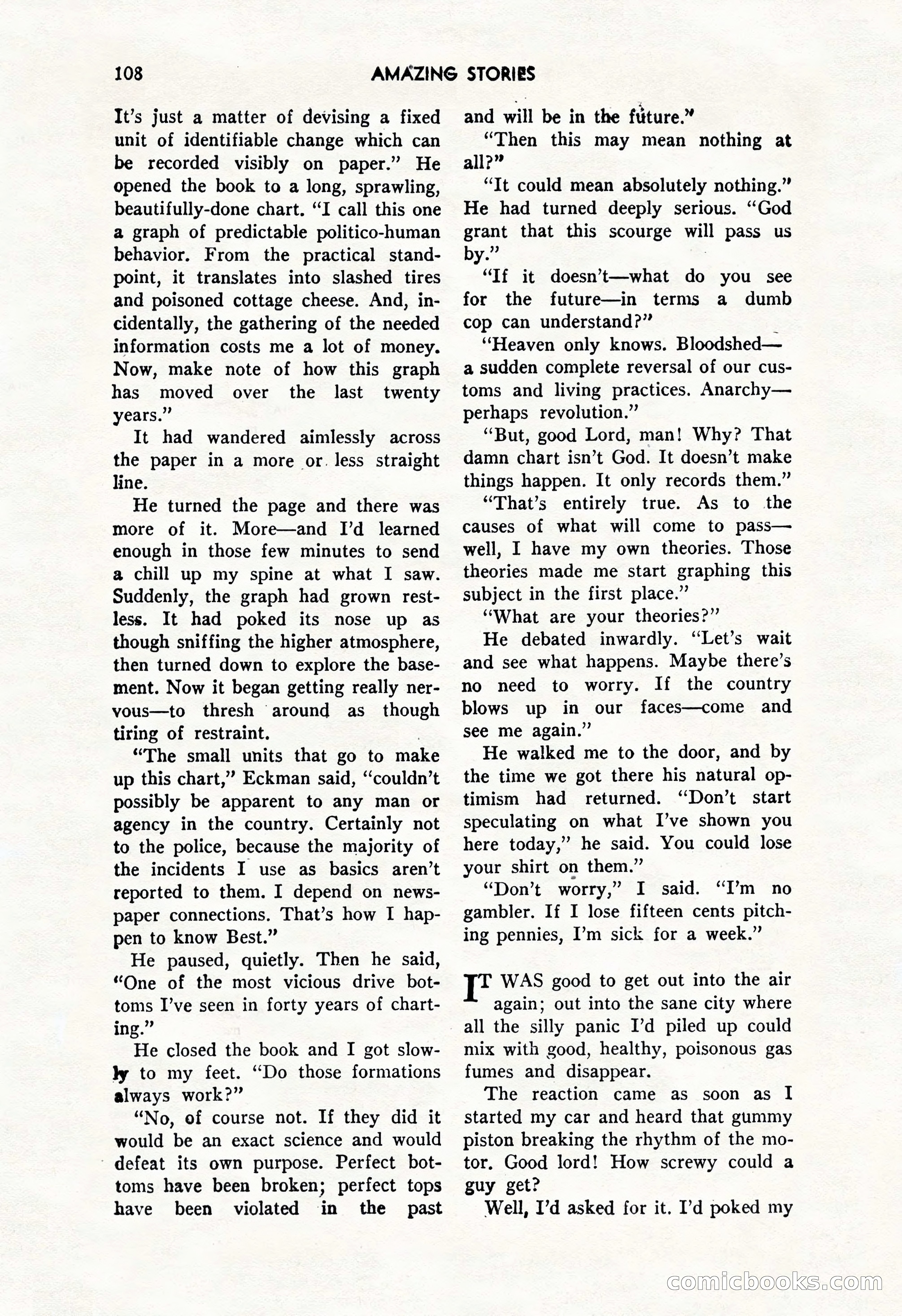 Amazing Stories, October 1952 — page 108 of 164