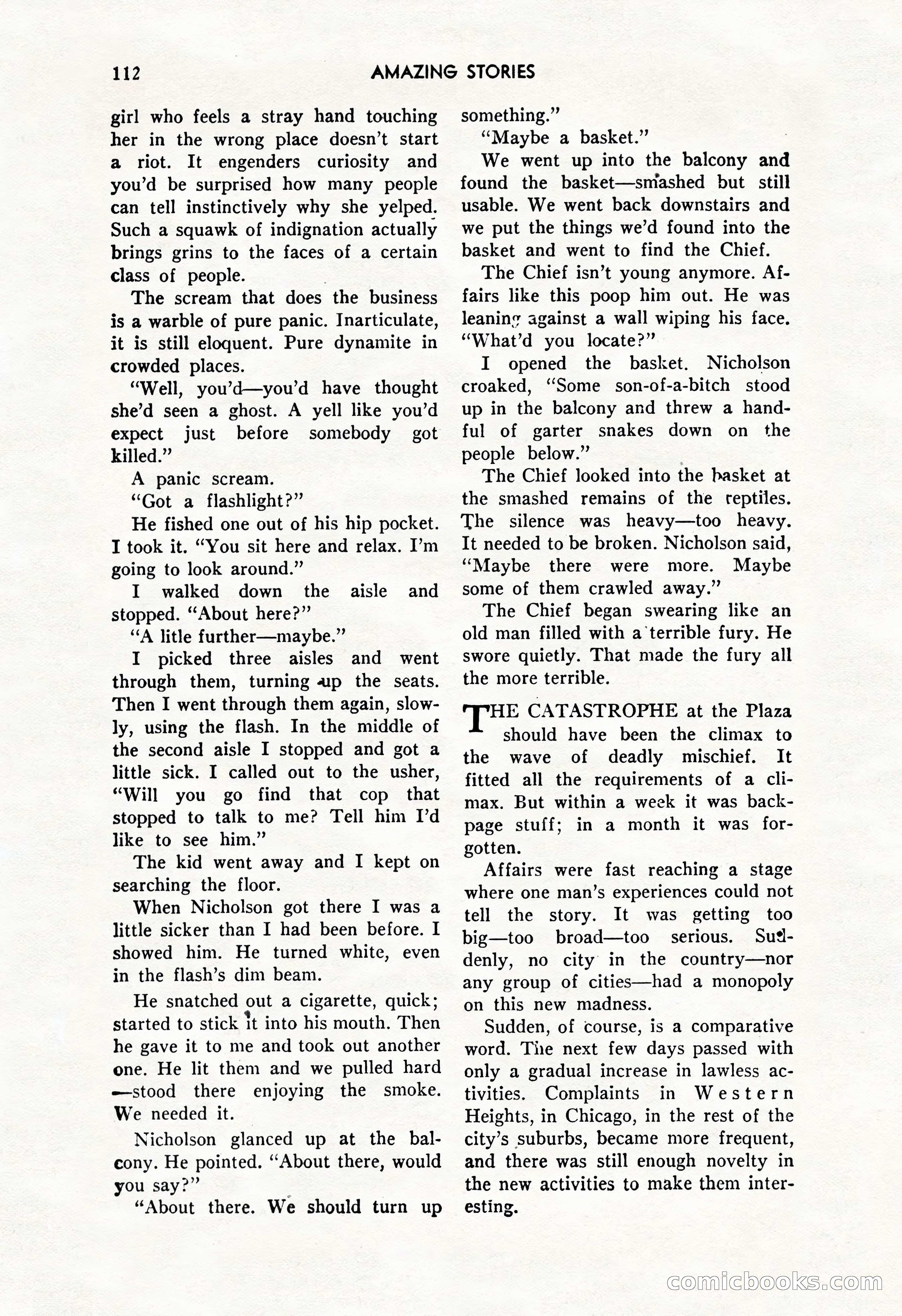 Amazing Stories, October 1952 — page 112 of 164