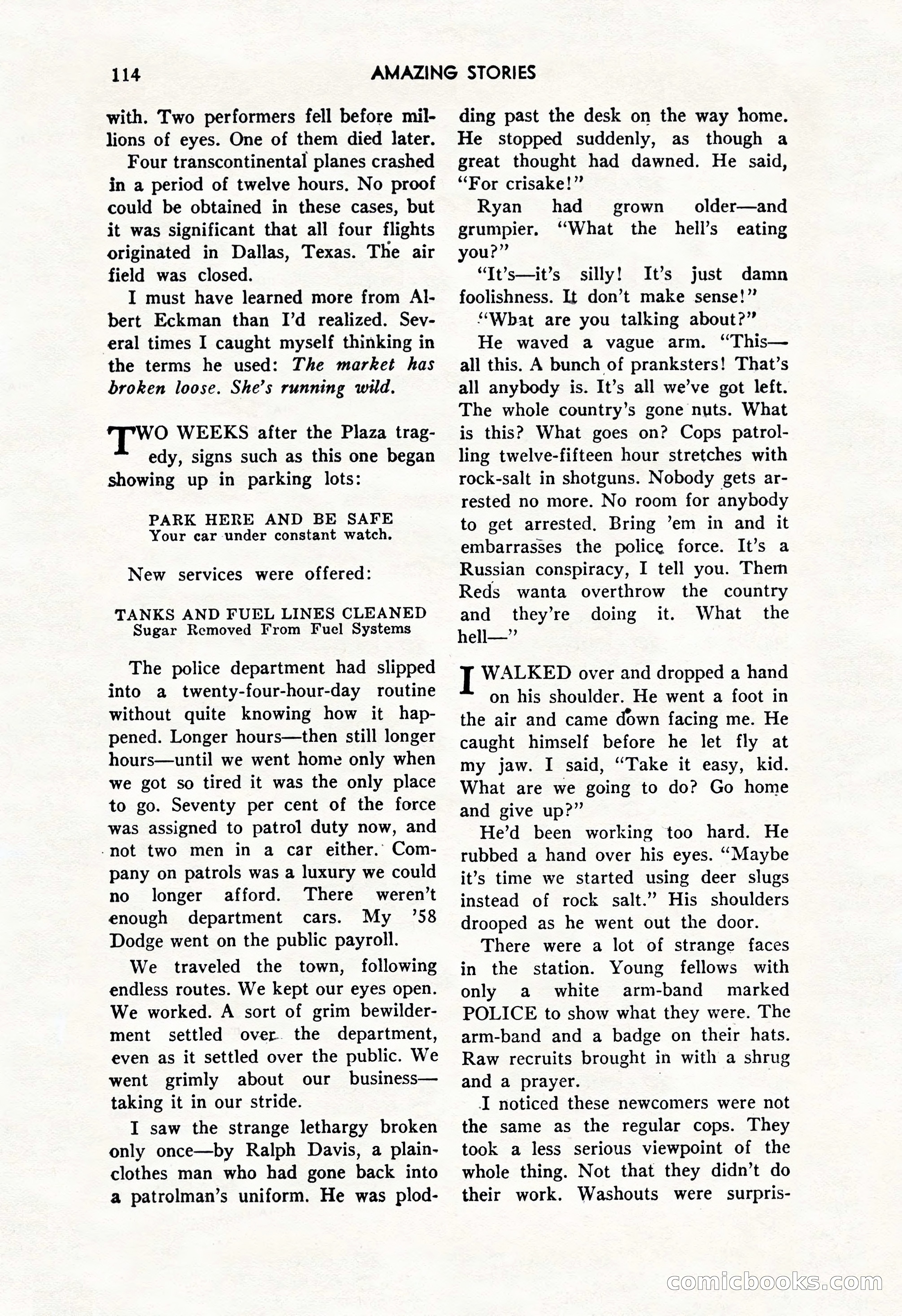 Amazing Stories, October 1952 — page 114 of 164