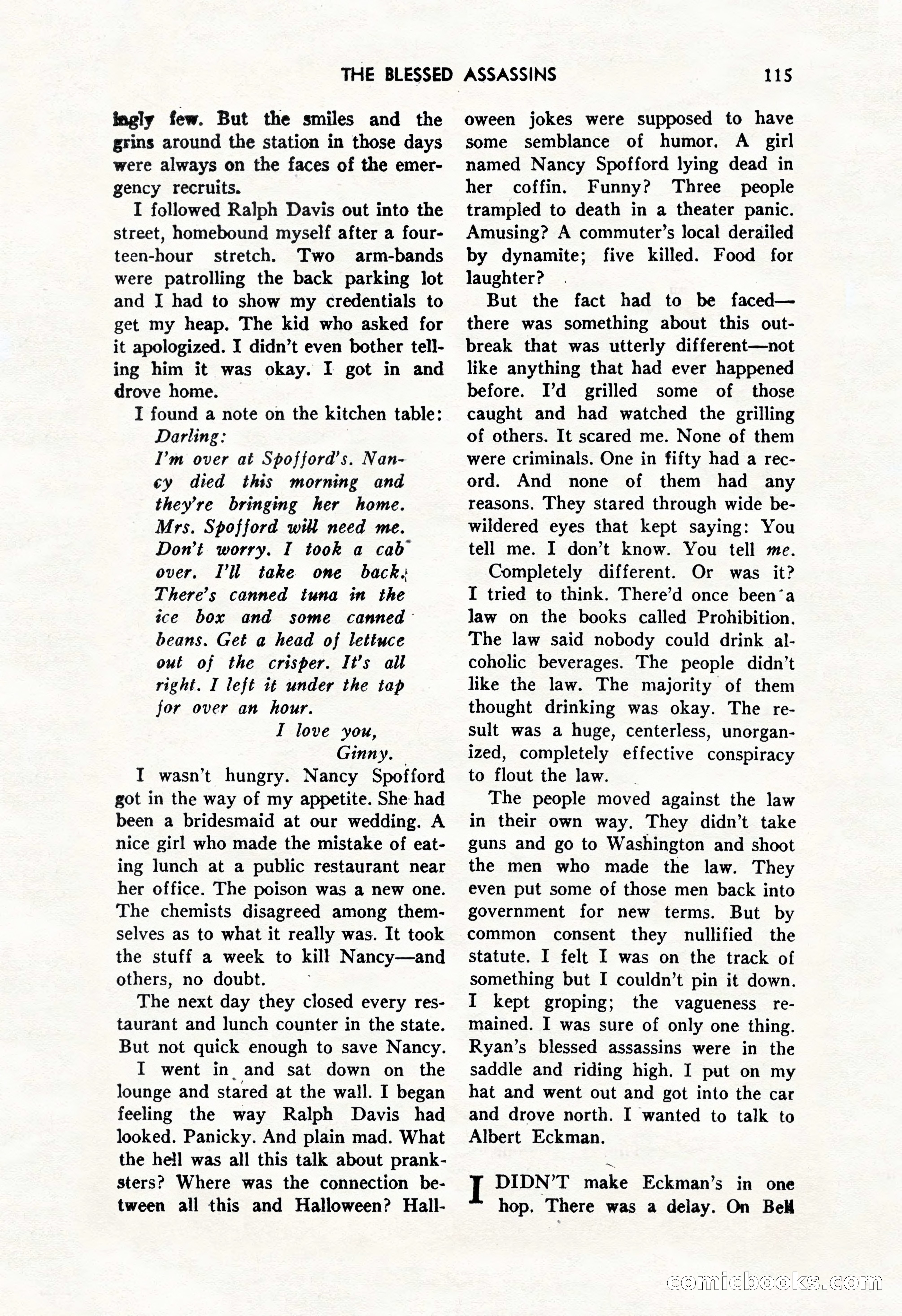 Amazing Stories, October 1952 — page 115 of 164