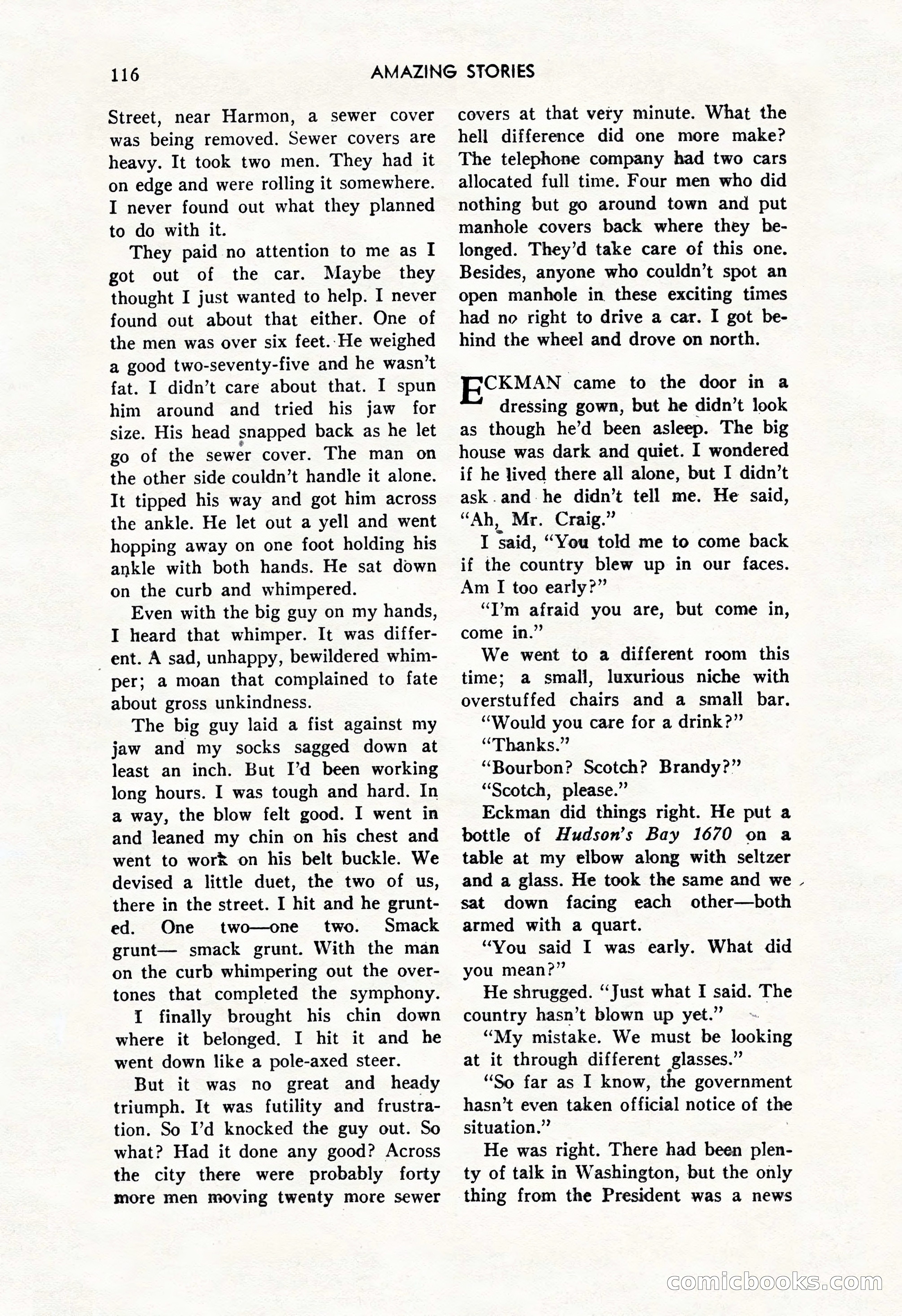 Amazing Stories, October 1952 — page 116 of 164