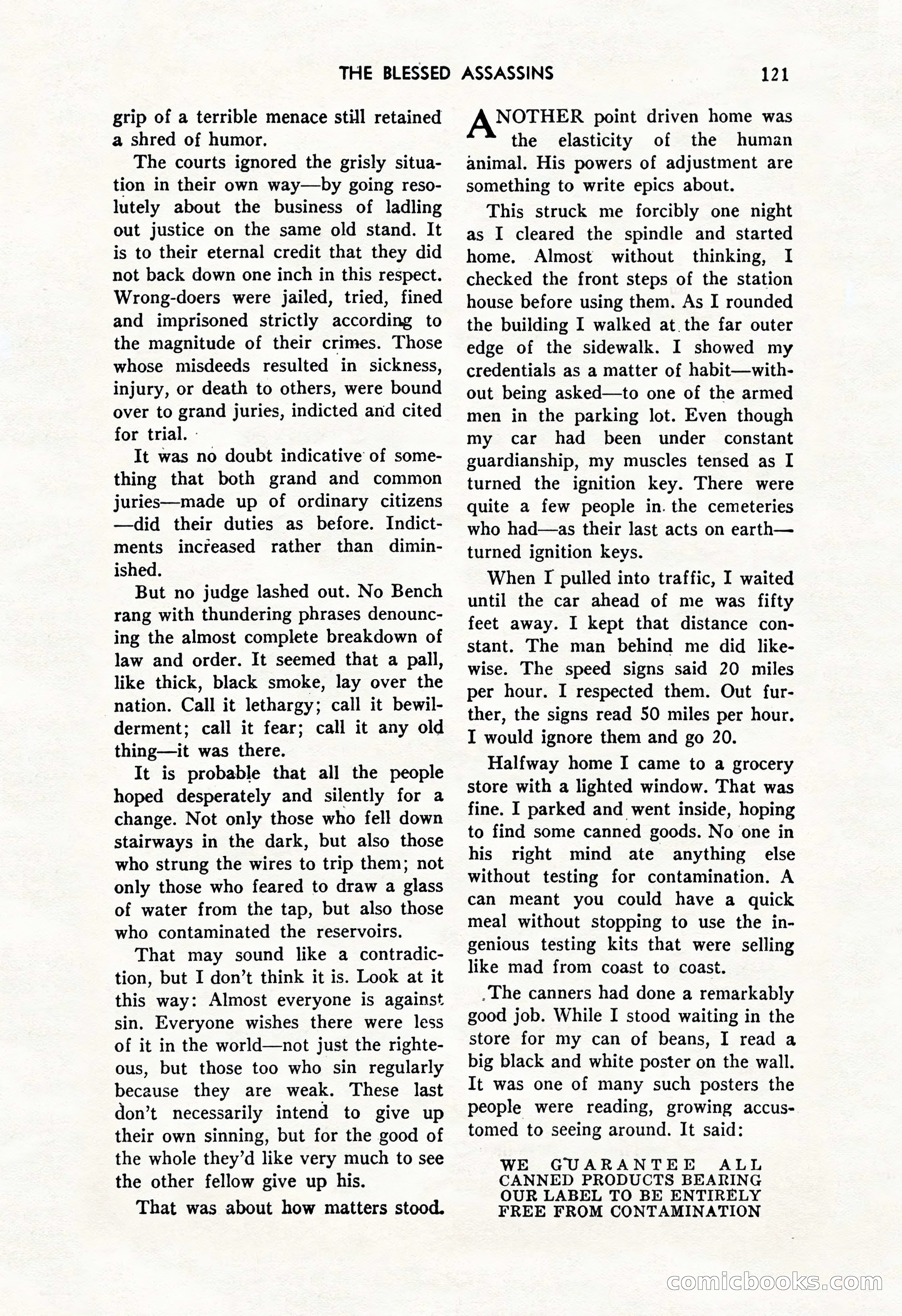 Amazing Stories, October 1952 — page 121 of 164