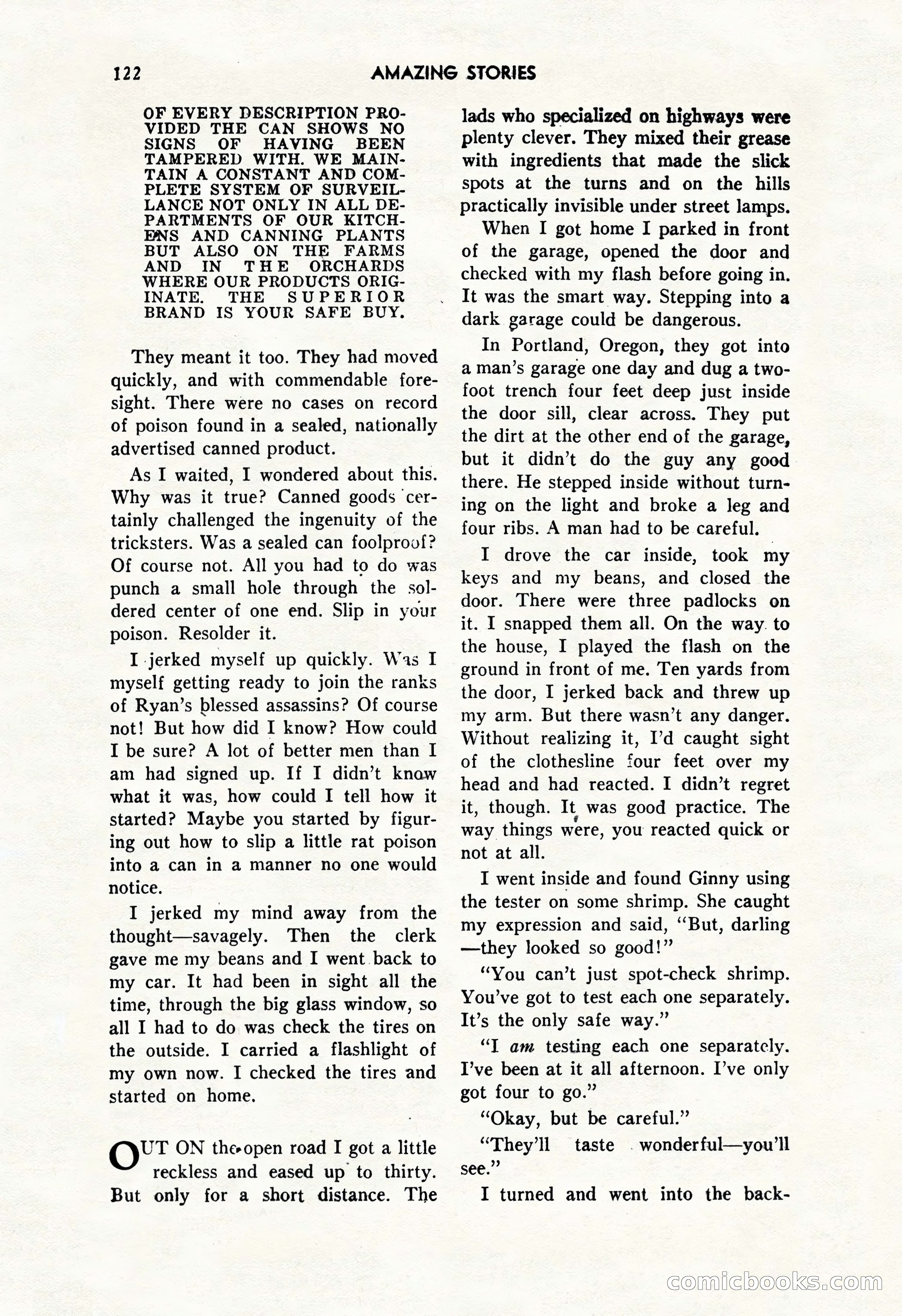 Amazing Stories, October 1952 — page 122 of 164