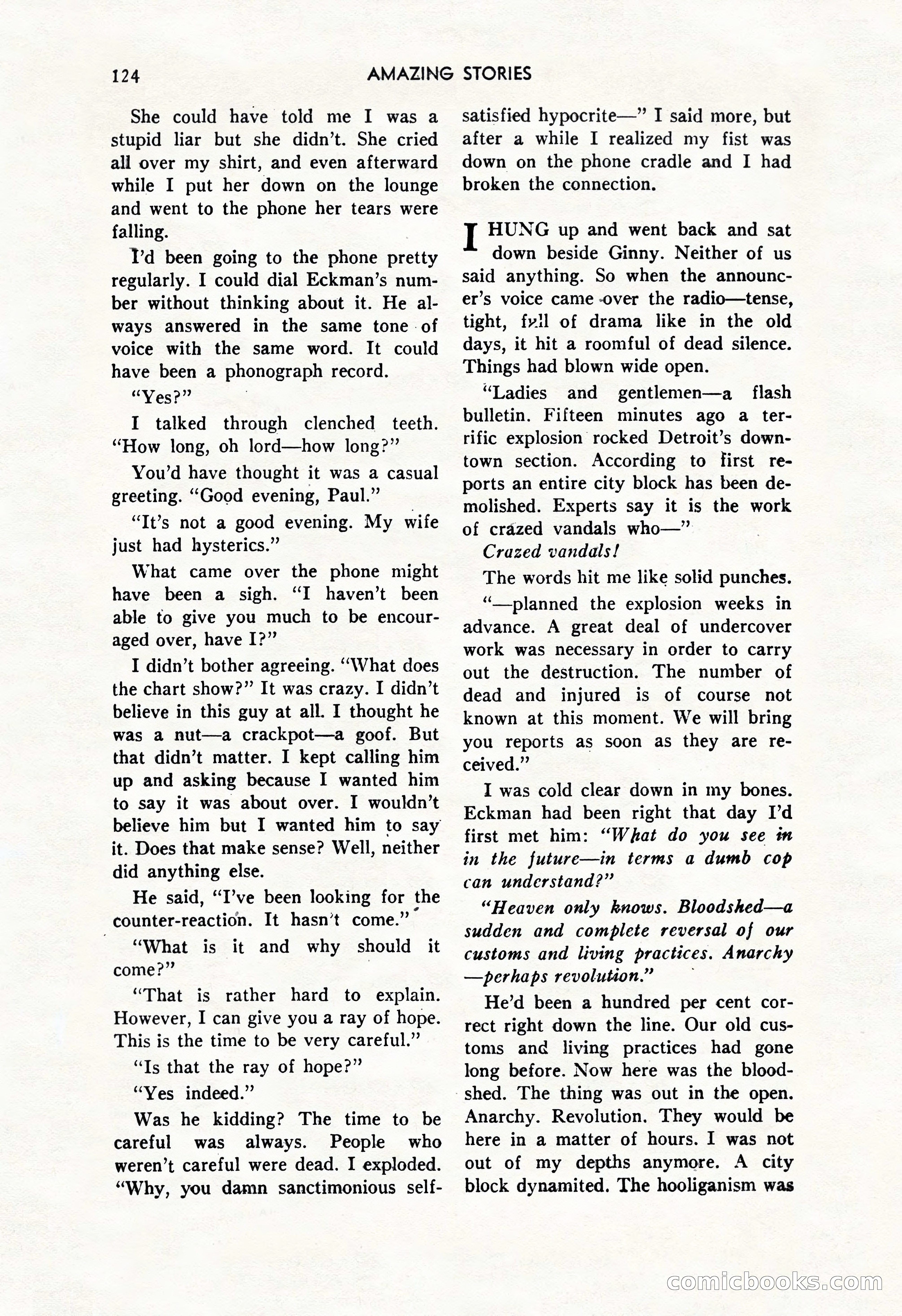 Amazing Stories, October 1952 — page 124 of 164