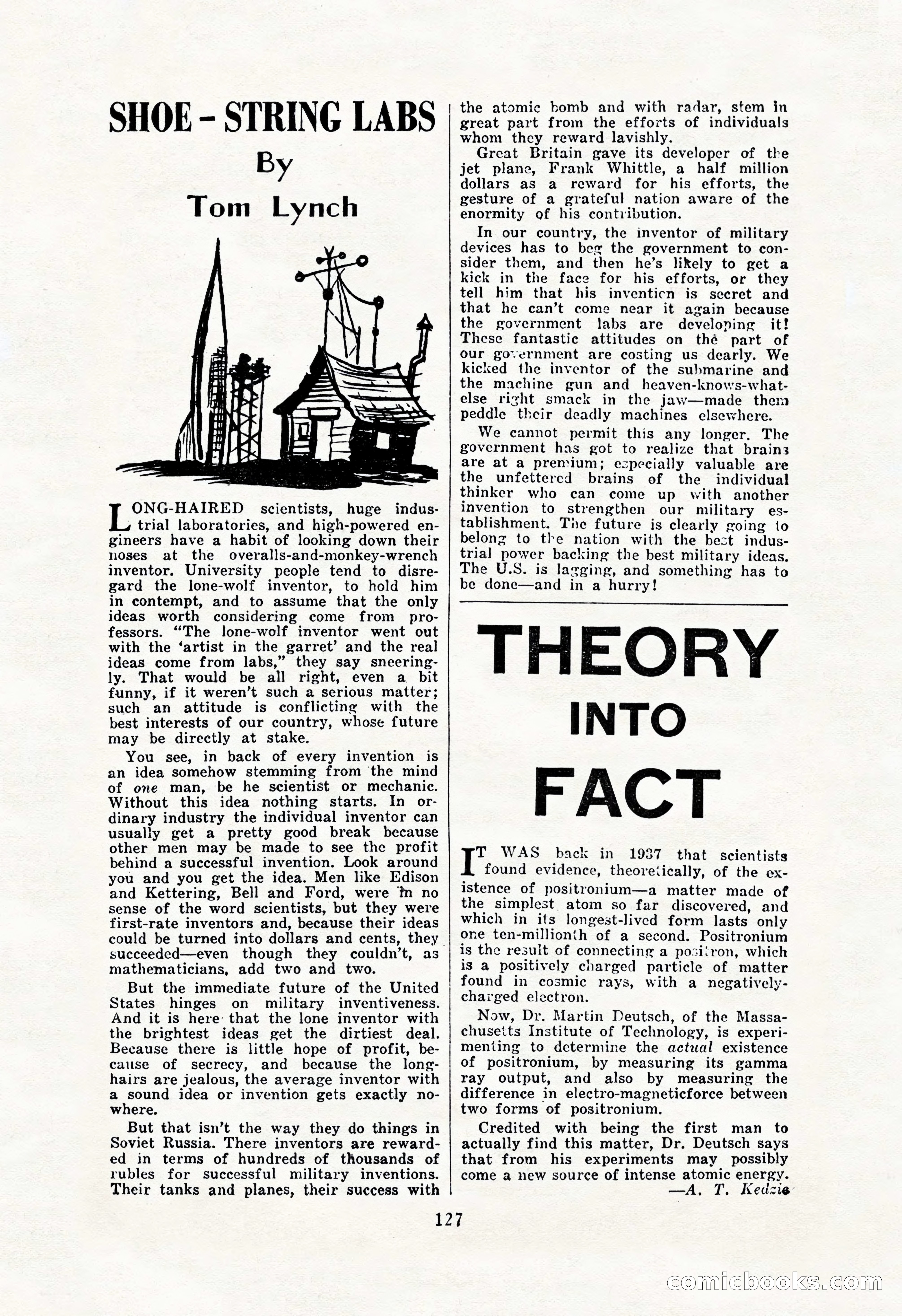 Amazing Stories, October 1952 — page 127 of 164