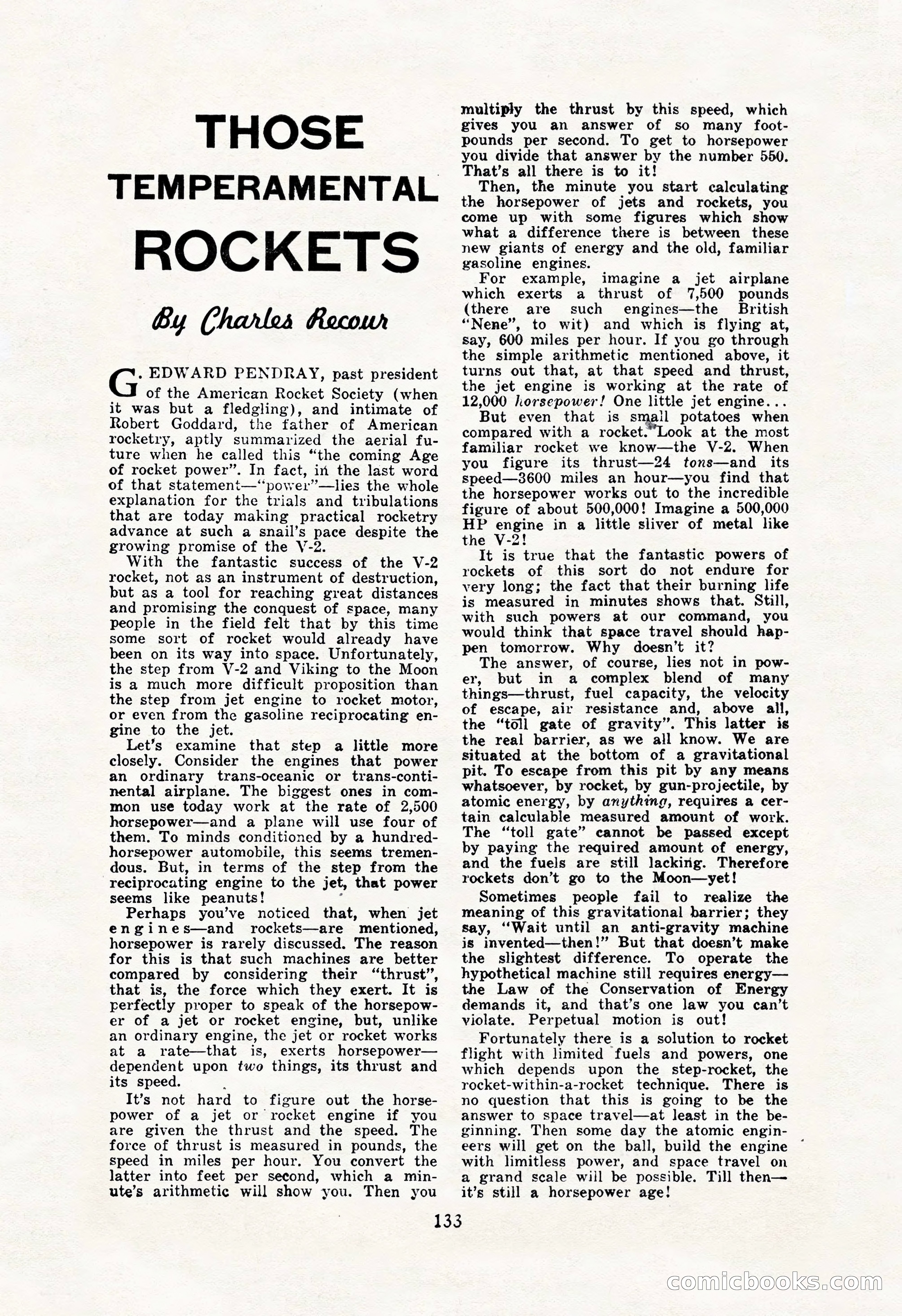 Amazing Stories, October 1952 — page 133 of 164