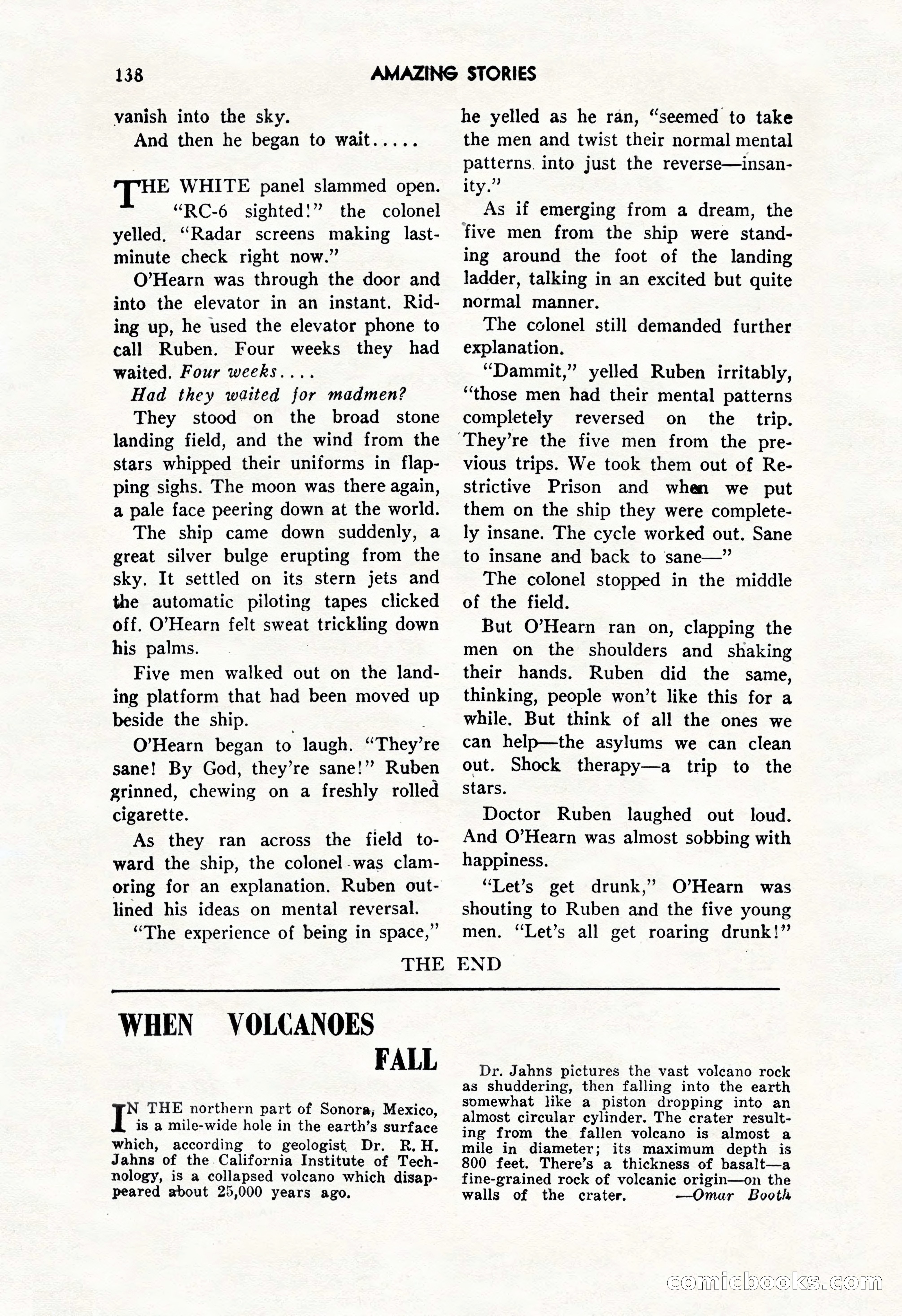 Amazing Stories, October 1952 — page 138 of 164